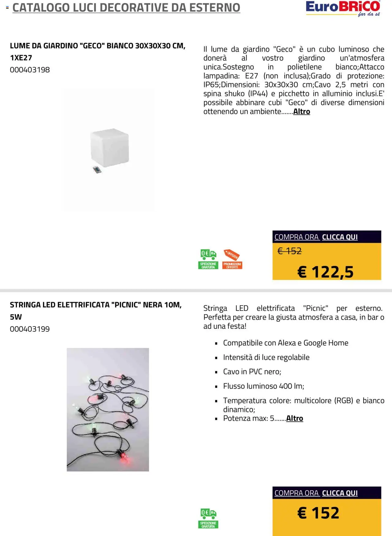 Volantino Eurobrico del 23.07.2025 | Pagina: 4 | Prodotti: Cavo, Alluminio