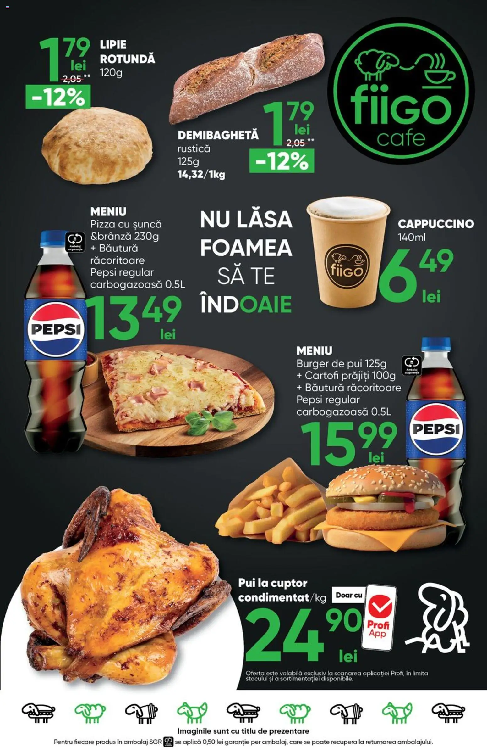 Noul catalog Profi – valabil de la 27.05.2026 | Pagină: 9 | Produse: Cuptor, Hacıyatmaz Kedi Oyuncağı, Burger, Cartofi