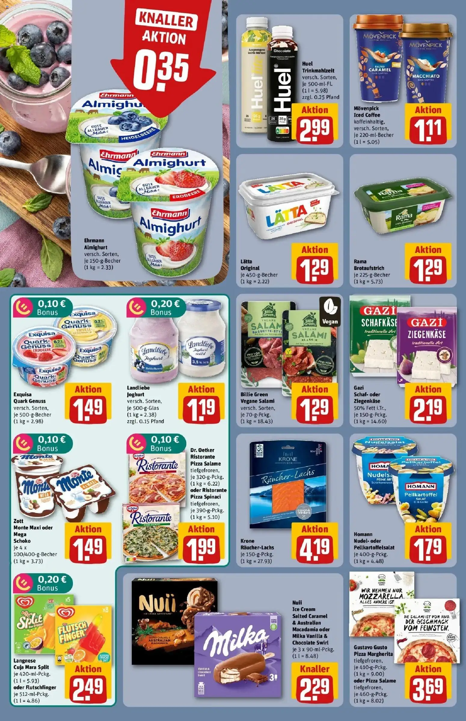 Rewe Prospekt Berlin / Gesundbrunnen – gültig ab 06.07.2026 | Seite: 16 | Produkte: Ristorante, Milch, Ziegenkäse, Pizza