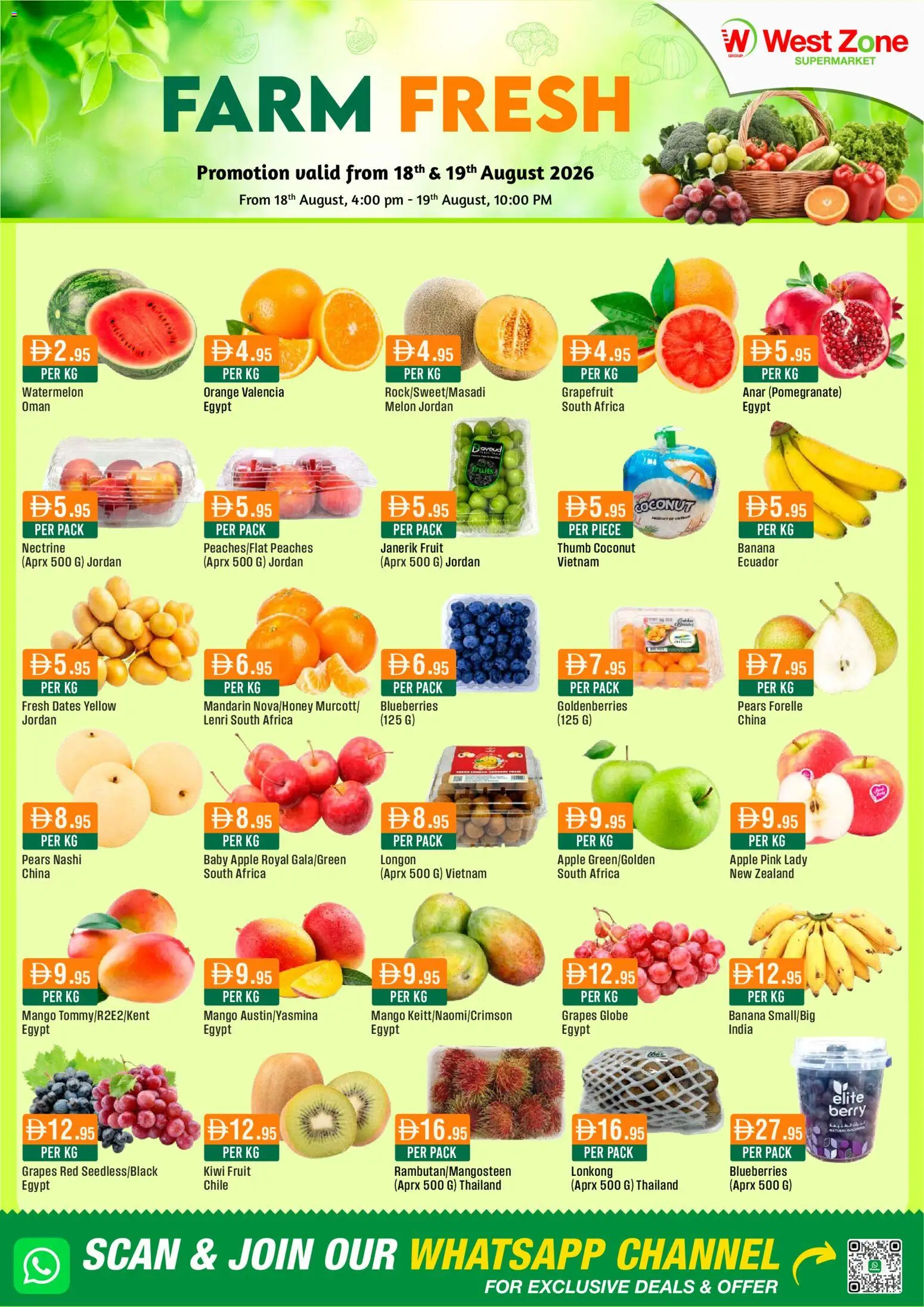 {H1} | Page: 1 | Products: Dates, Banana, Kiwi, Globe