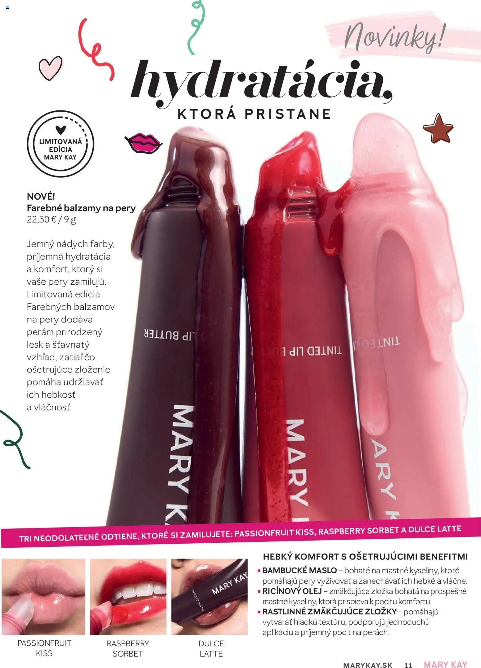 Nové Mary Kay akcie – leták je platný od 30.09.2026 | Strana: 11 | Produkty: Maslo, Olej, Sorbet