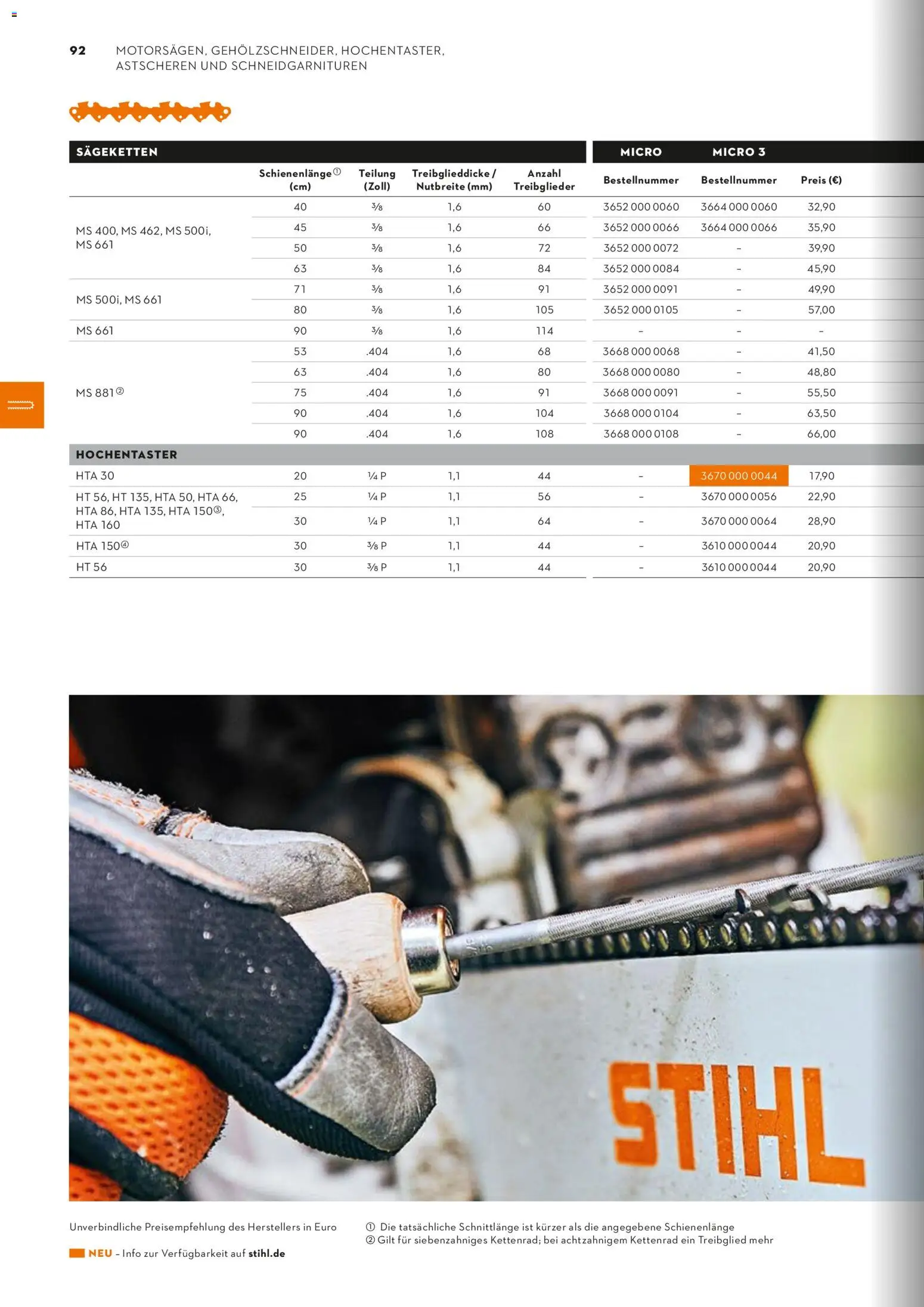 STIHL Katalog – gültig ab 01.01.2026 | Seite: 92