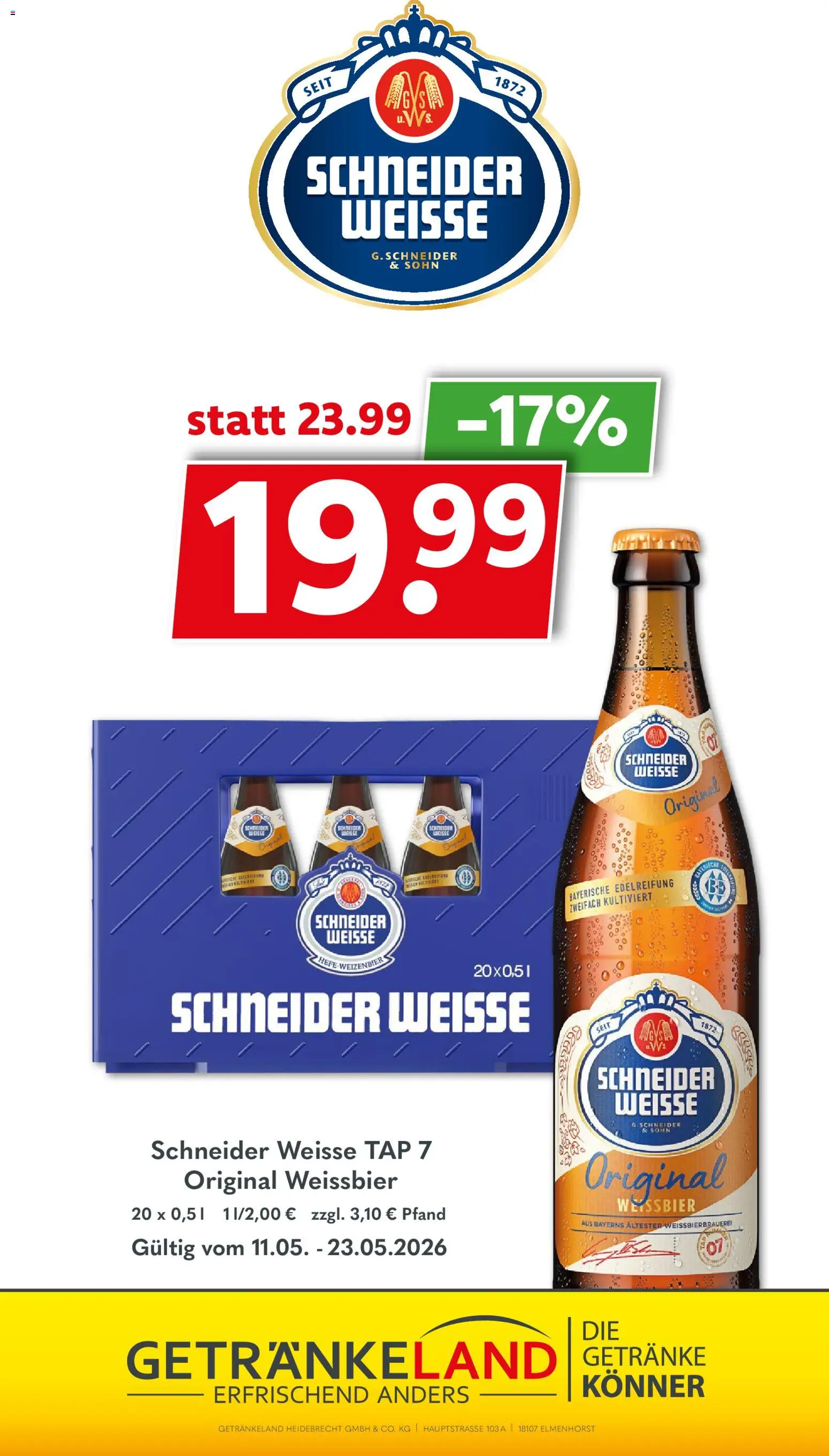 Getränkeland Prospekt 	 – gültig ab 11.05.2026 | Seite: 13