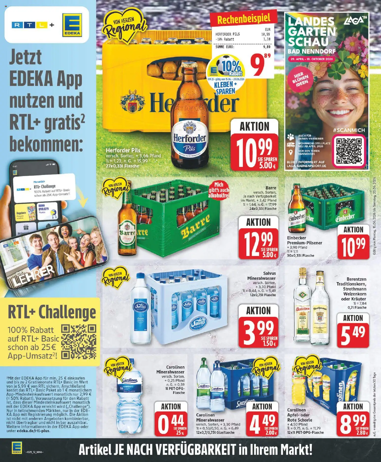 Elli Markt Prospekt Rietberg – gültig ab 15.06.2026 | Seite: 12 | Produkte: Bad, Pils, Mineralwasser, Berentzen