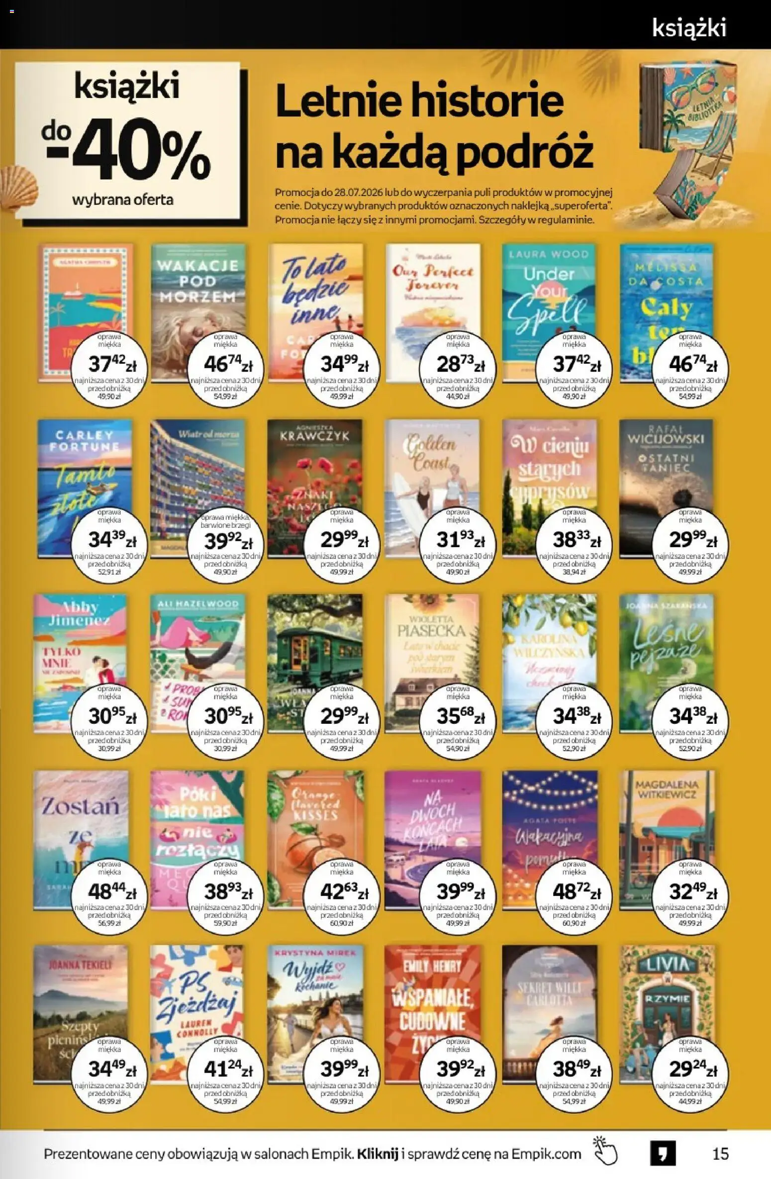 Empik promocje - Tom kultury Książki od 15.07.2026 | Strona: 15 | Produkty: Biblioteka, Książki