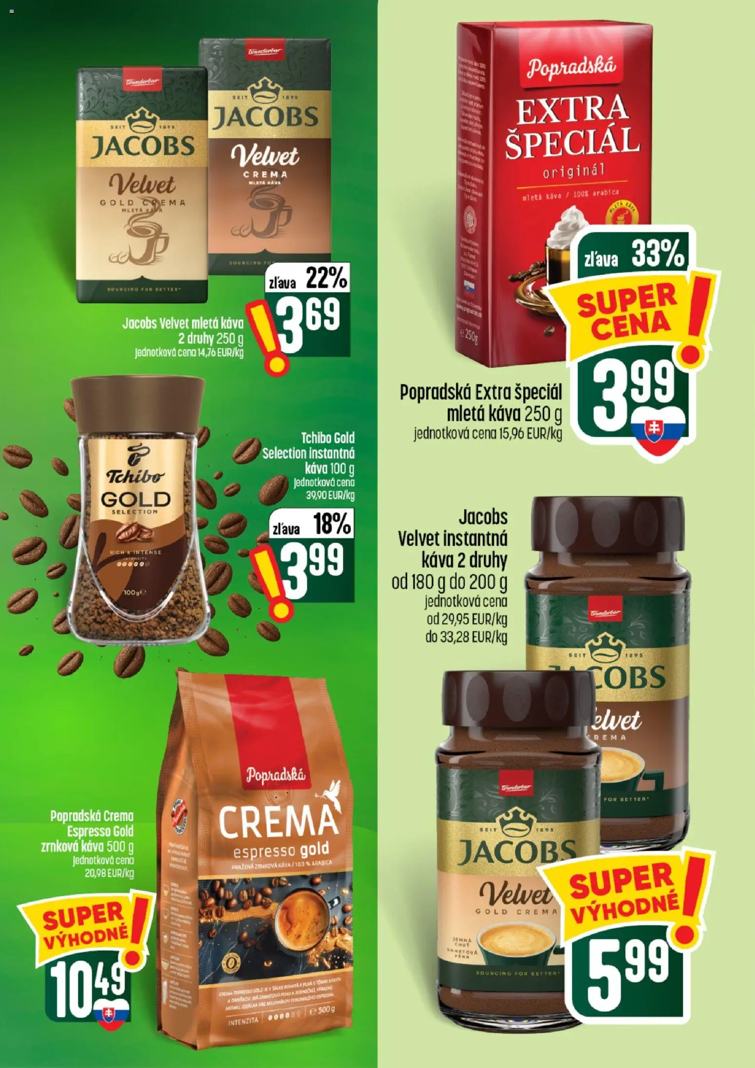 Nové COOP Jednota akcie – leták je platný od 13.08.2026 | Strana: 47 | Produkty: Káva, Instantná káva, Mletá káva, Pena