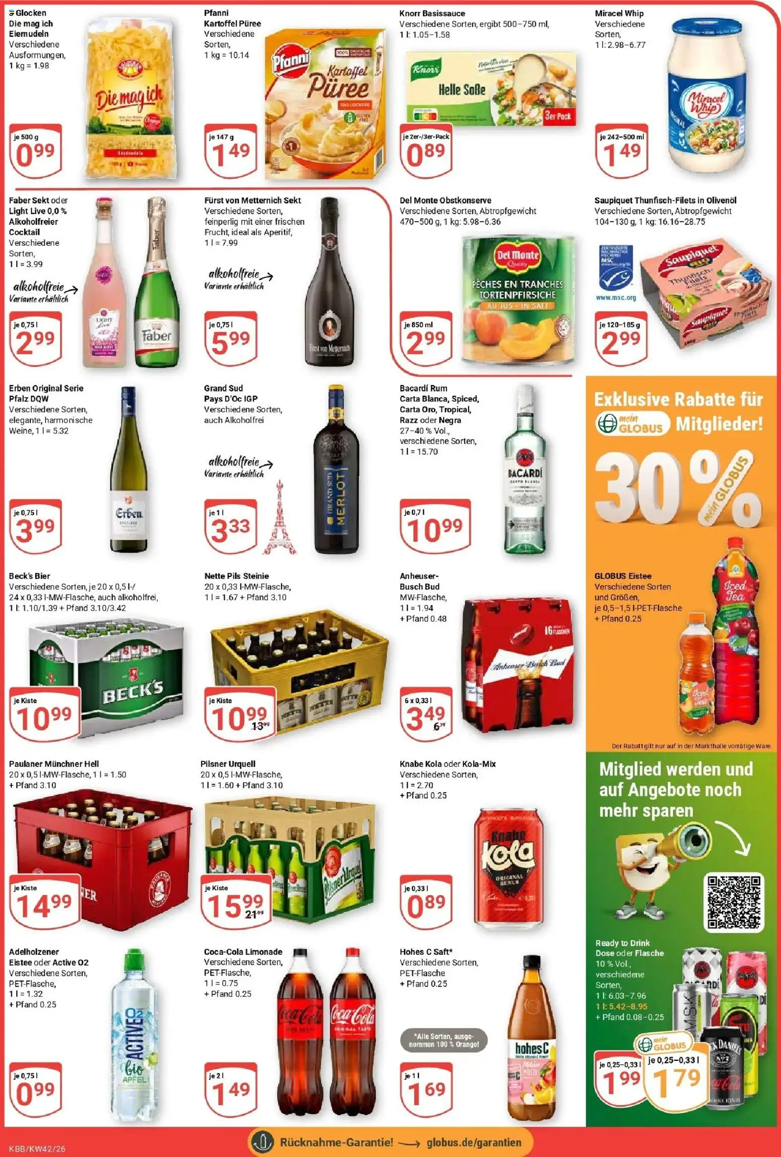 Globus Prospekt Koblenz-Bubenheim (ab 12.10.2026) » Angebote online | Seite: 5 | Produkte: Thunfisch, Merlot, Pils, Adelholzener
