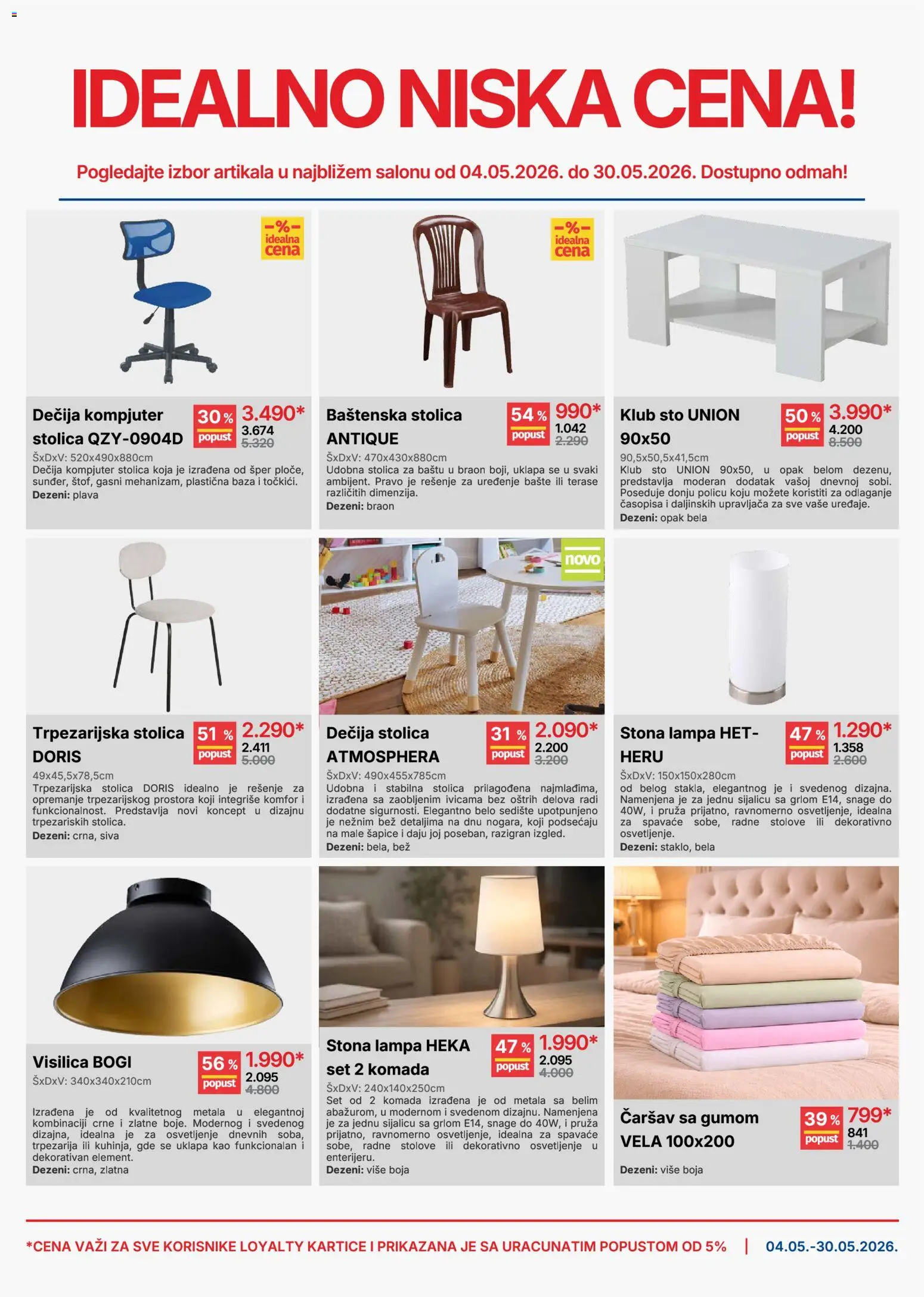 Forma Ideale katalog - važi od 04.05.2026 | Strana: 2 | Proizvode: Sto, Stolica, Kompjuter, Lampa