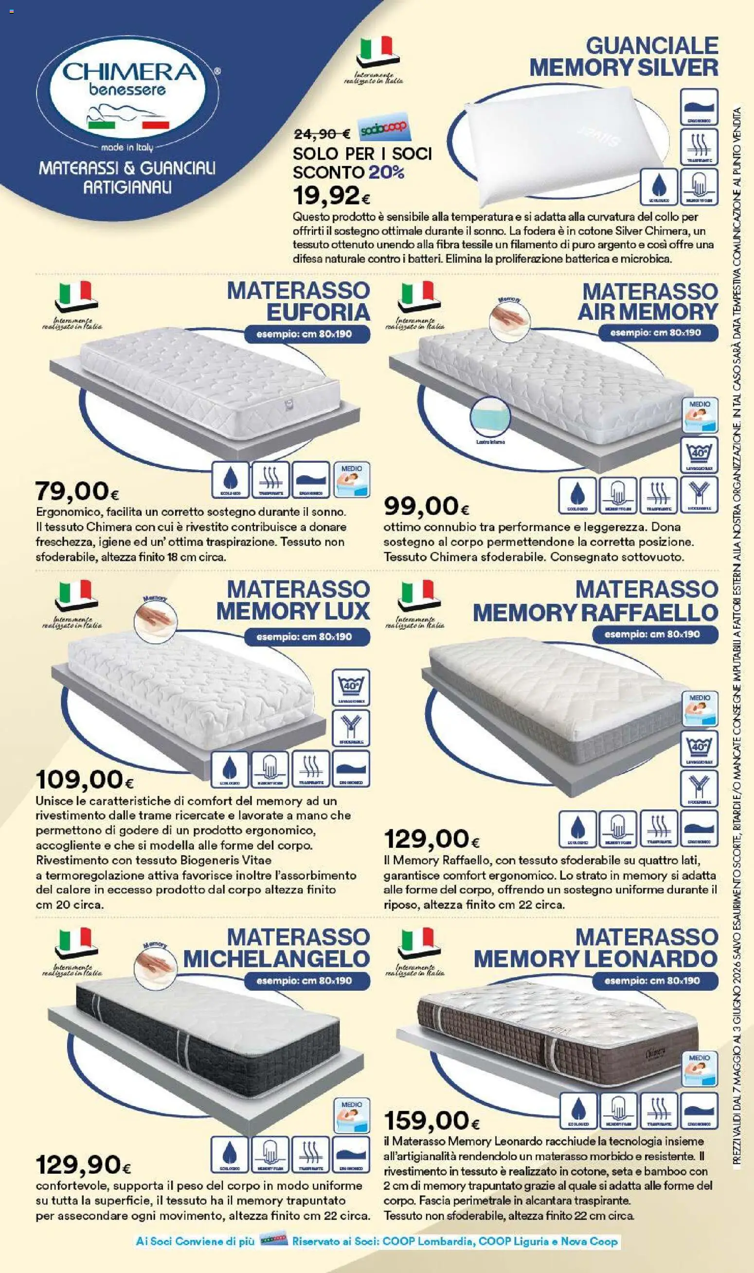 Volantino Ipercoop del 07.05.2026 | Pagina: 32 | Prodotti: Data, Materasso, Guanciale