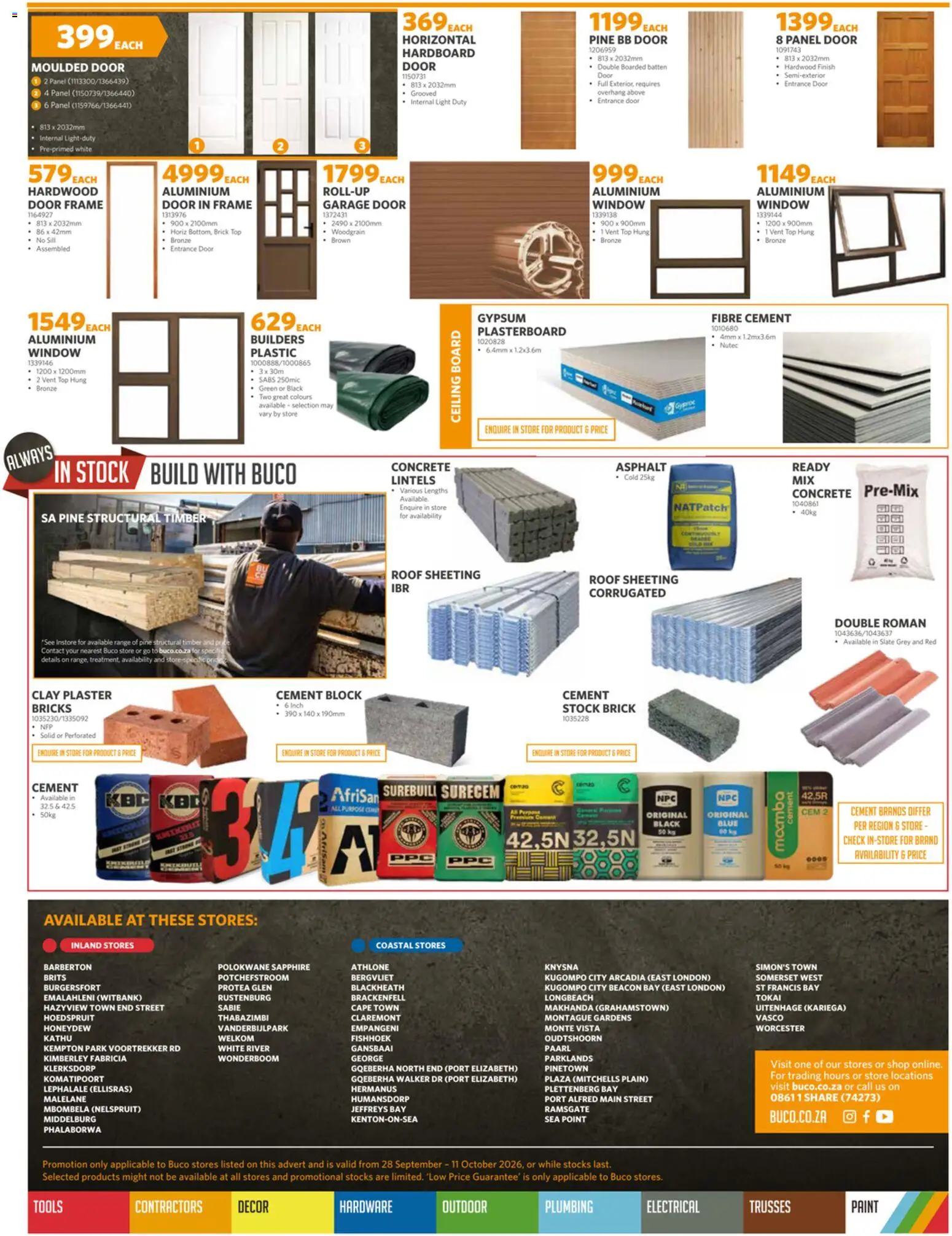 New BUCO catalogue – valid from 28/09/2026 | Page: 8 | Products: Frame, Door frame, Paint, Plaster
