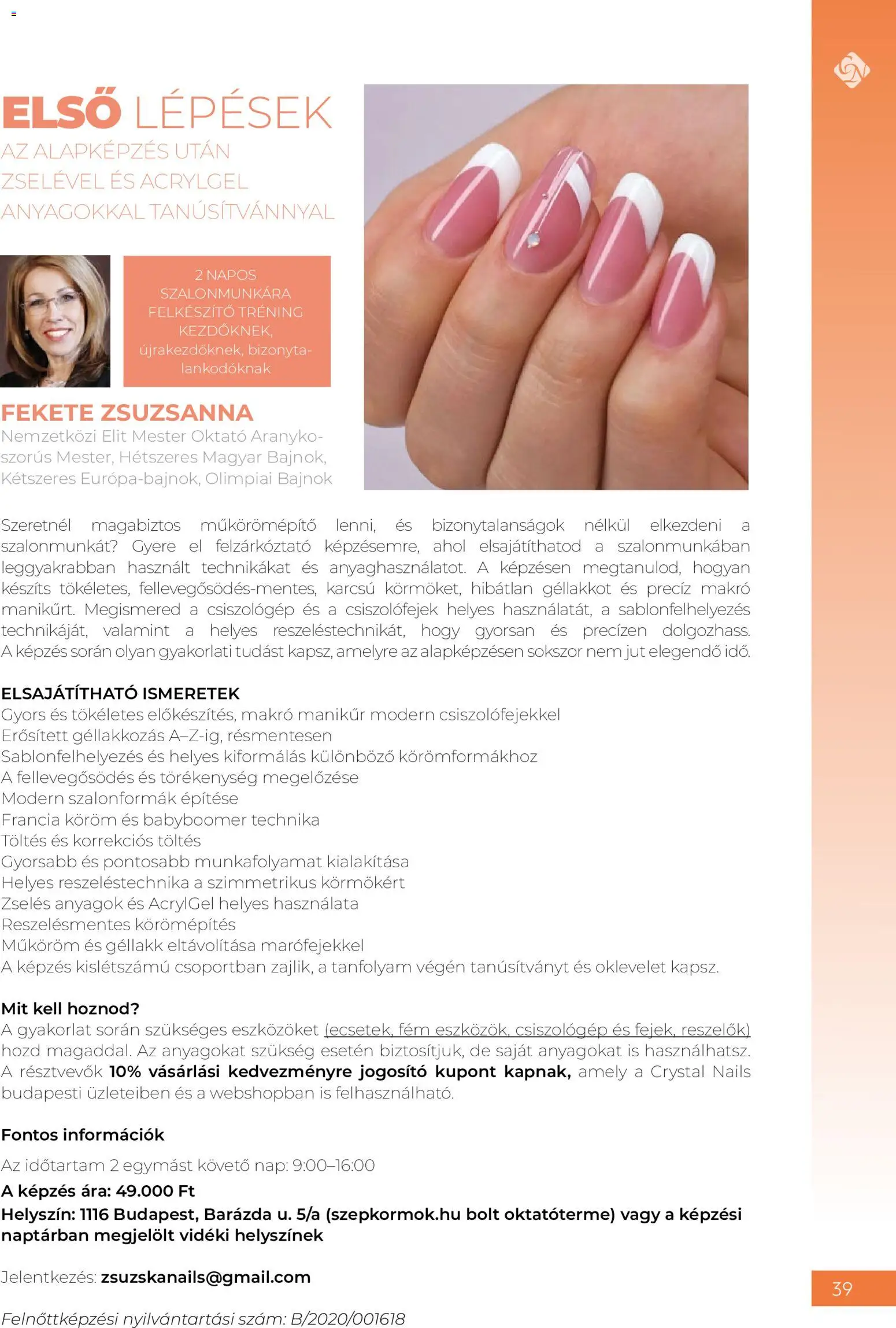 Crystal Nails akciós ujság - amely érvényes a következő dátumtól: 08.06.2026 | Oldal: 39