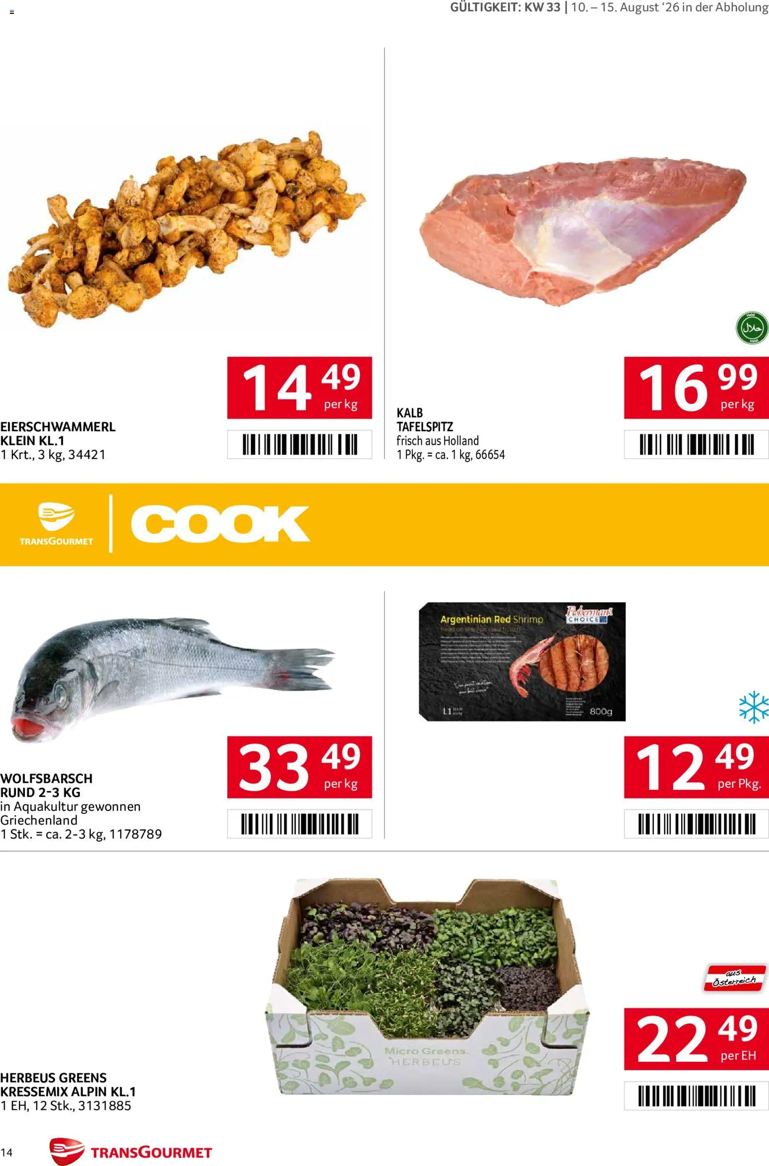 Transgourmet Flugblatt gültig ab 10.08.2026 | Seite: 14