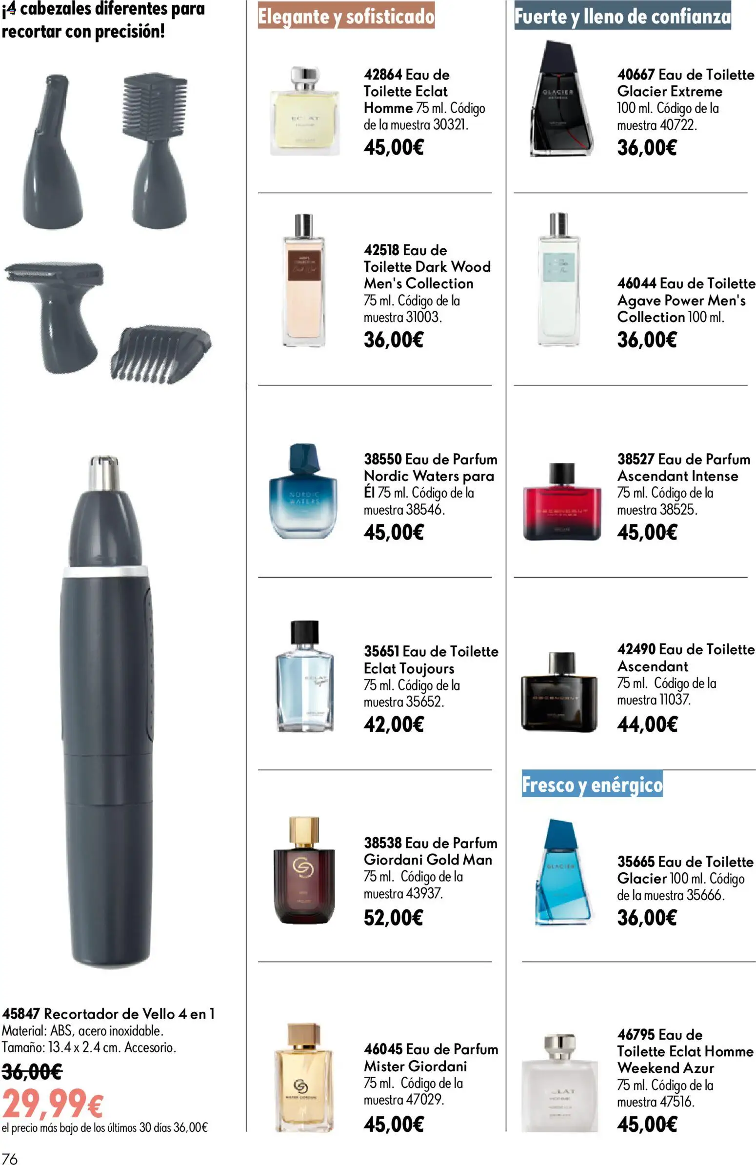 Oriflame - Catálogo Campaña 11 │ válido desde el 05/08/2026 | Página: 76 | Productos: Eau de toilette, Eau de parfum
