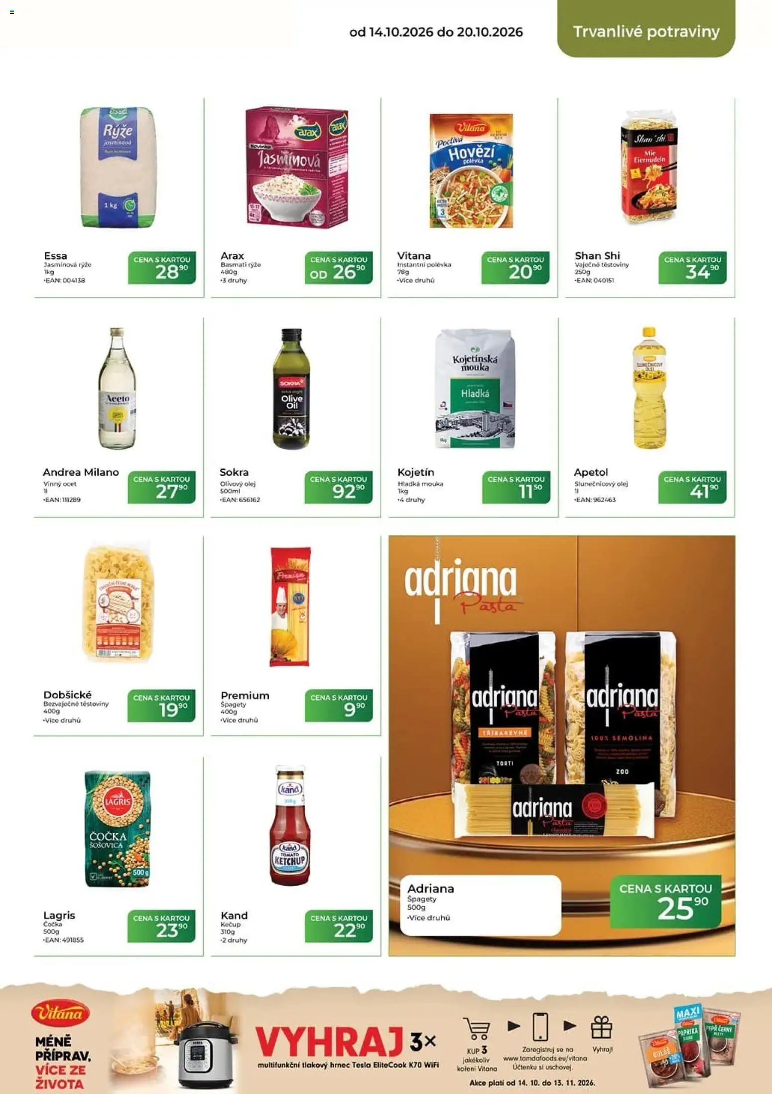 Tamda Foods leták od 14.10.2026 | Strana: 39 | Produkty: Hladká mouka, Olej, Kečup, Koření