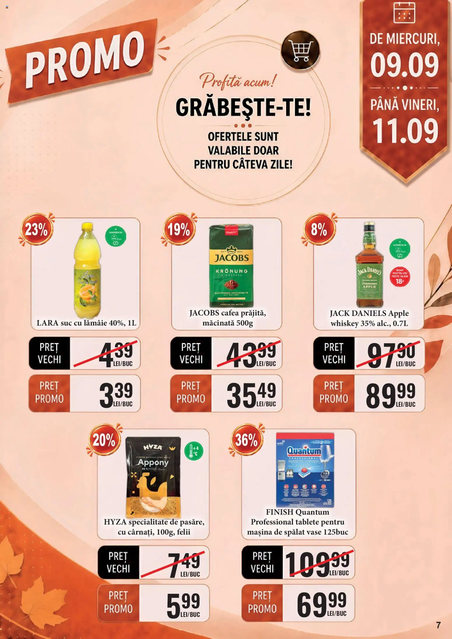 Noul catalog CBA – valabil de la 01.09.2026 | Pagină: 7 | Produse: Mașină De Spălat, Jacobs, Whiskey, Lămâie