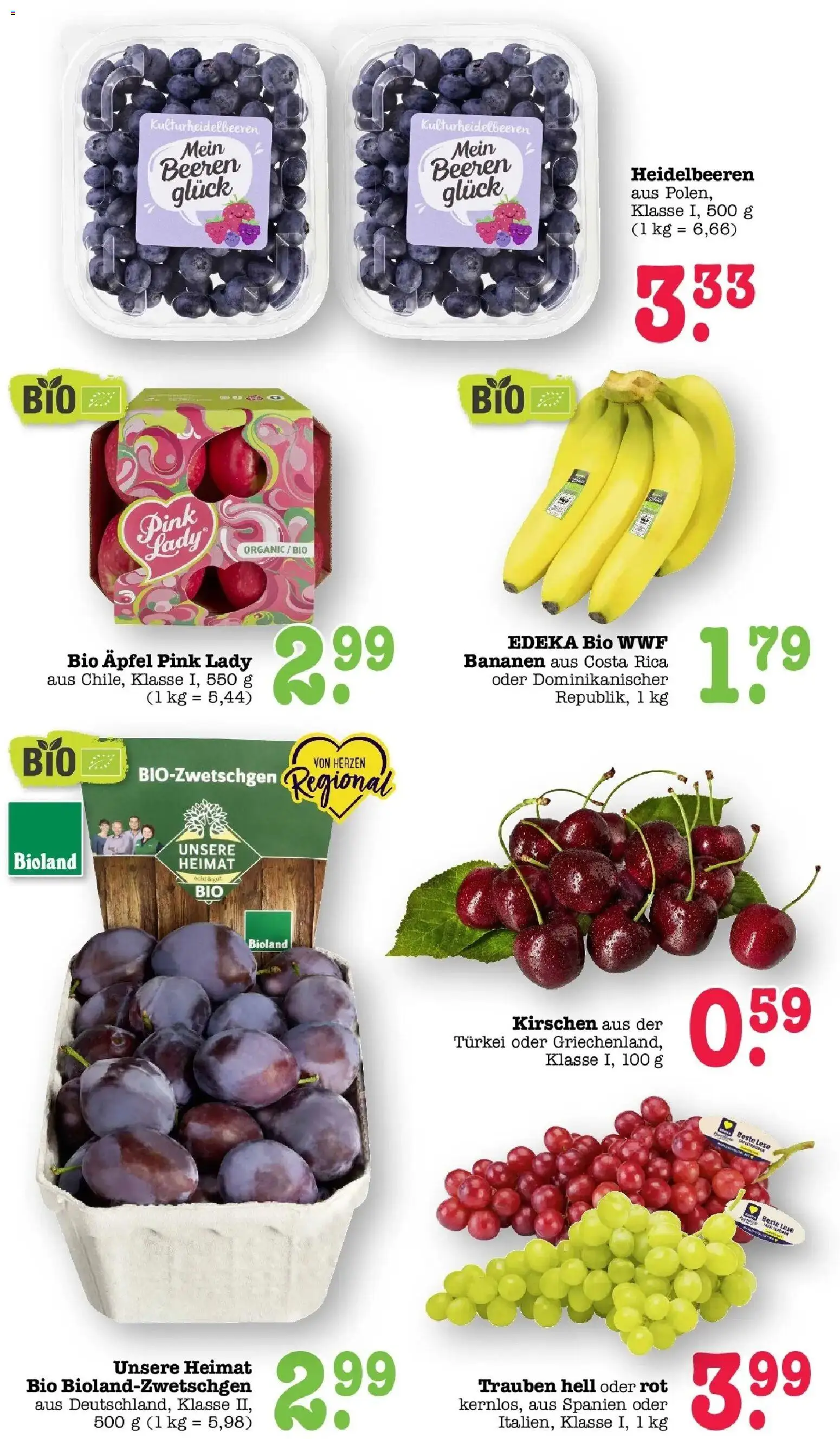 Edeka Prospekt Bühlertal (ab 10.08.2026) » Angebote Online | Seite: 24 | Produkte: Trauben, Äpfel, Bananen, Heidelbeeren