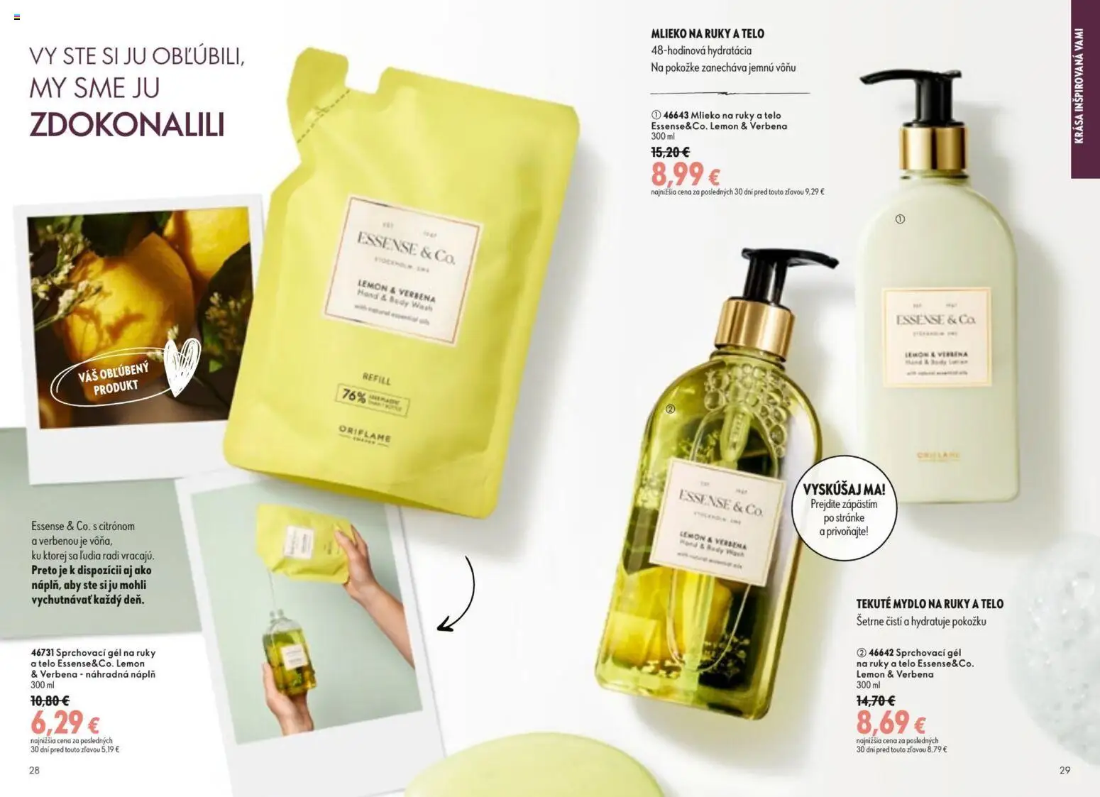 Nové Oriflame akcie – leták je platný od 09.09.2026 | Strana: 15 | Produkty: Mlieko, Mydlo