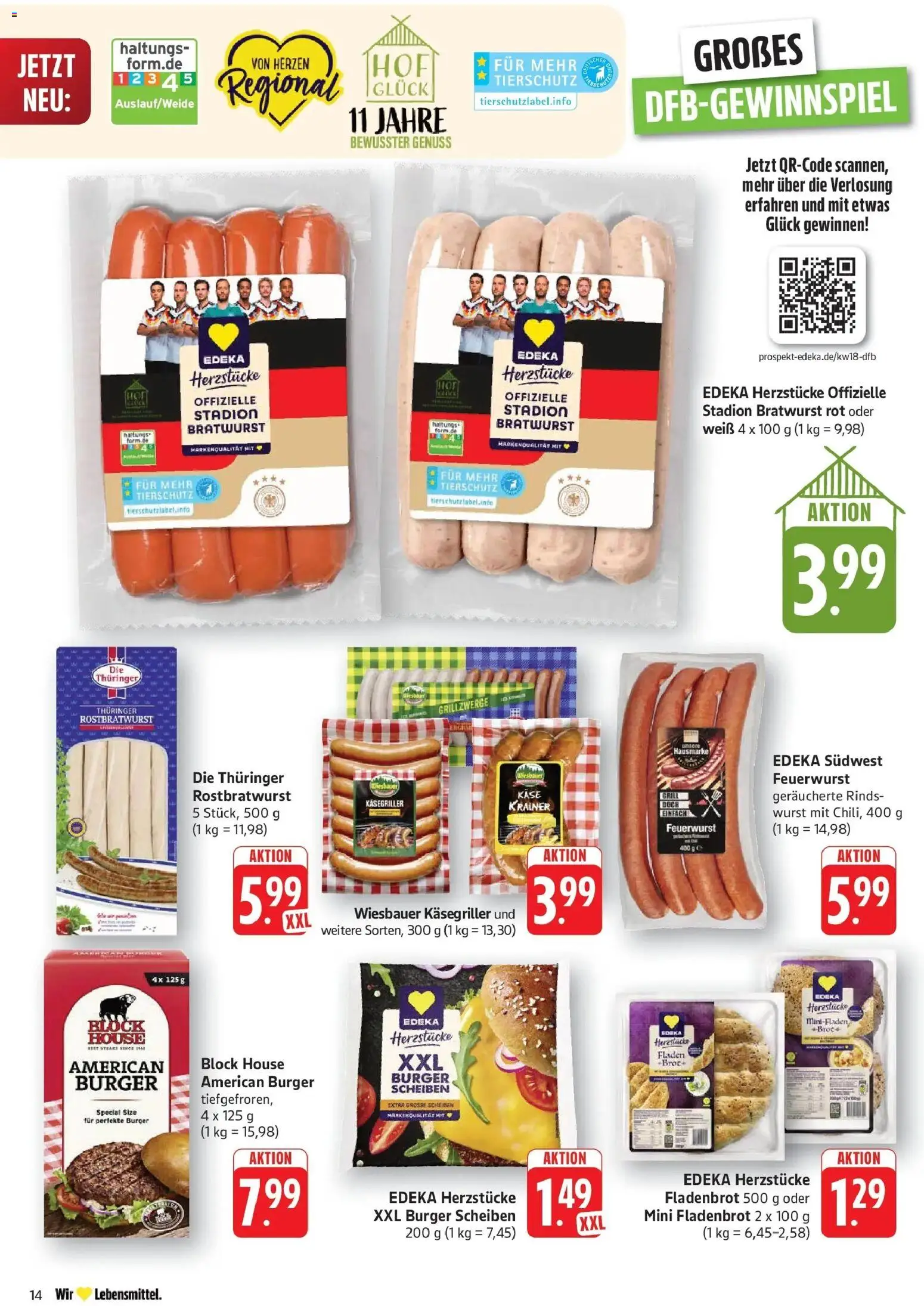 Edeka prospekt Geislingen	 – gültig ab 27.04.2026 | Seite: 16 | Produkte: Käse, Bratwurst, Burger, Brot