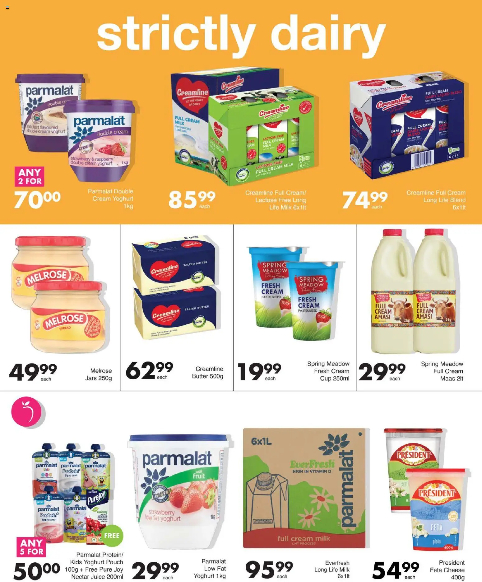 New Save catalogue – valid from 29/09/2026 | Page: 3 | Products: Milk, Butter, Cheese, Juice