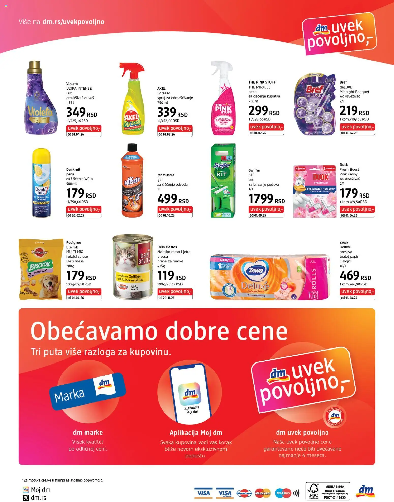 DM Drogerie katalog - važi od 16.05.2026 | Strana: 8 | Proizvode: Pedigree, Živinsko meso, Meso, Omekšivač za veš