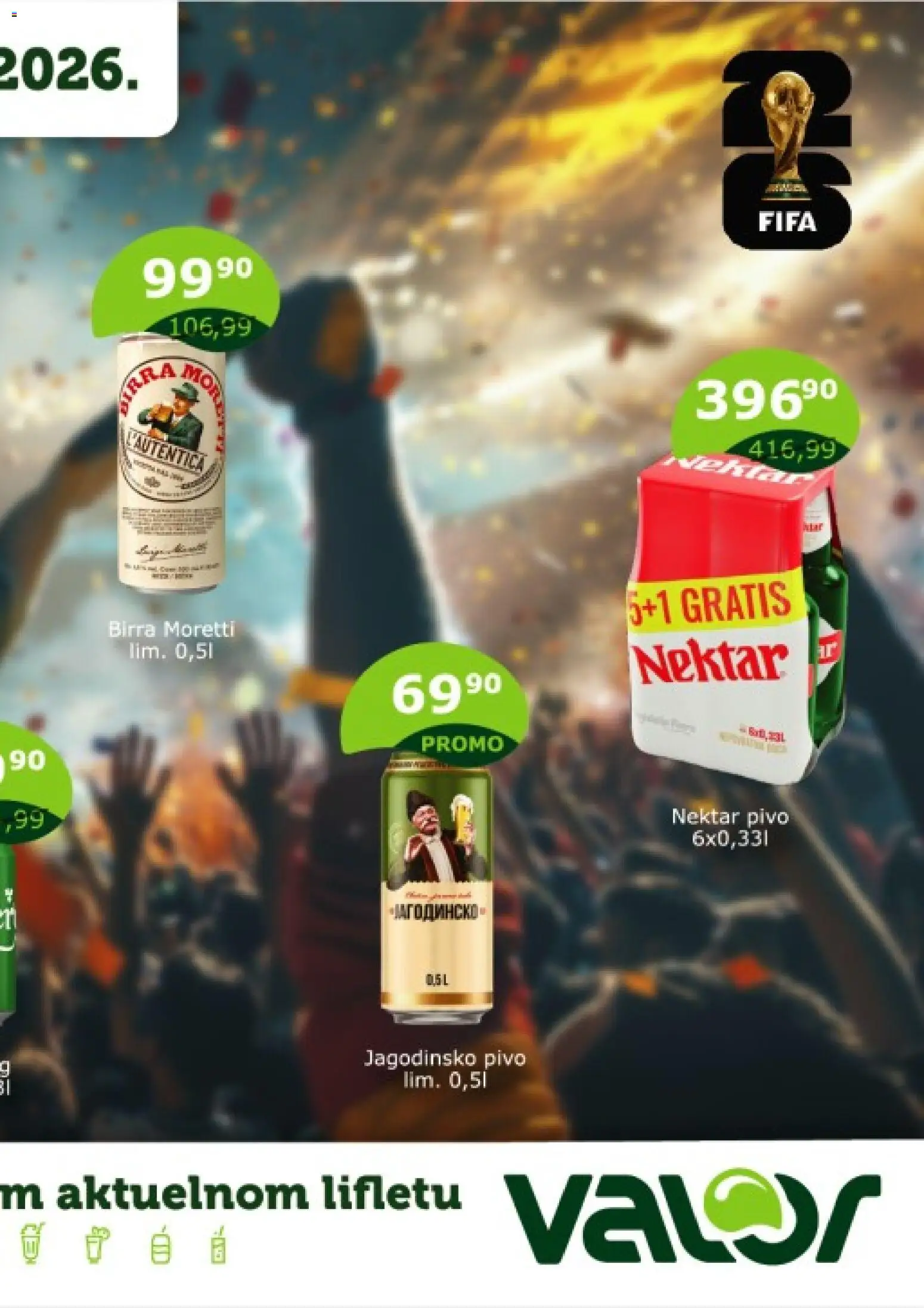 Valor katalog - važi od 12.06.2026 | Strana: 2 | Proizvode: Birra Moretti, Nektar, Pivo