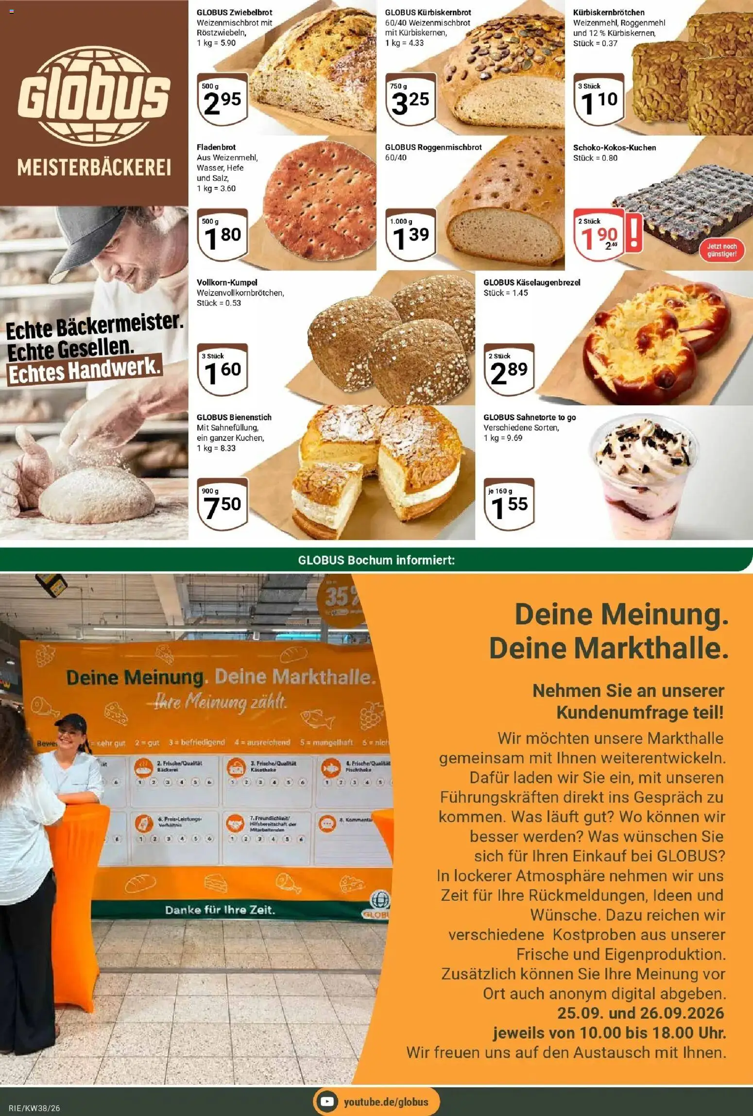 Globus Prospekt Bochum-Riemke (ab 14.09.2026) » Angebote online | Seite: 6 | Produkte: Bäckerei