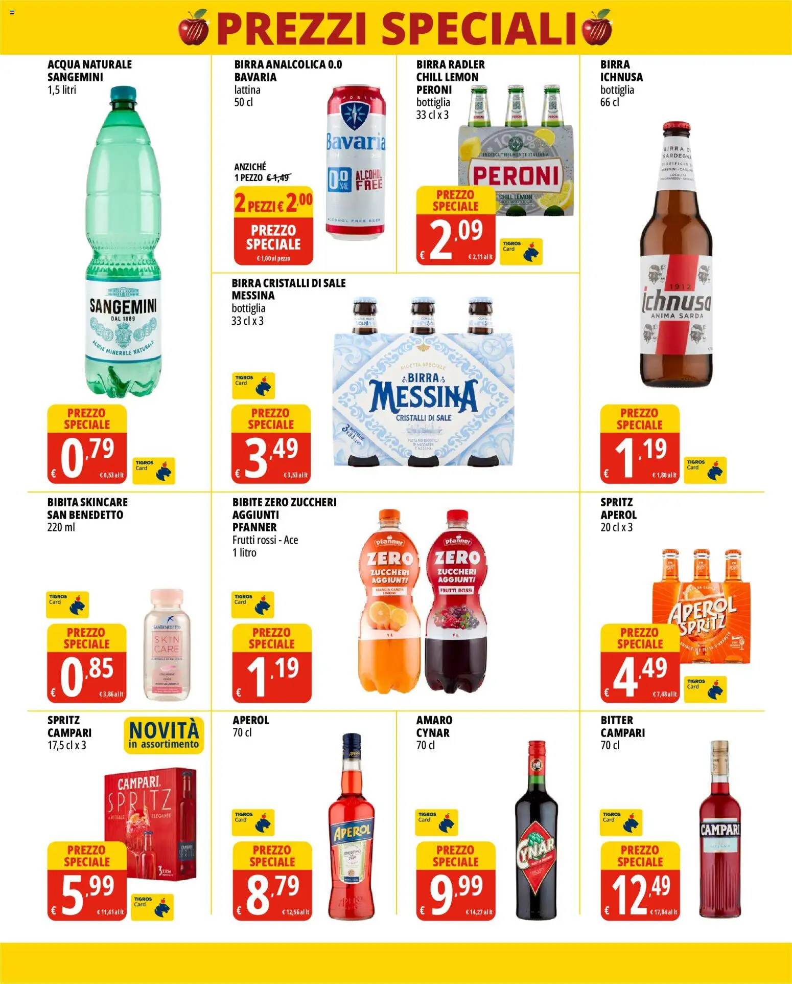 Volantino Tigros del 03.06.2026 | Pagina: 6 | Prodotti: Carota, Acqua, Bibite, Aperol