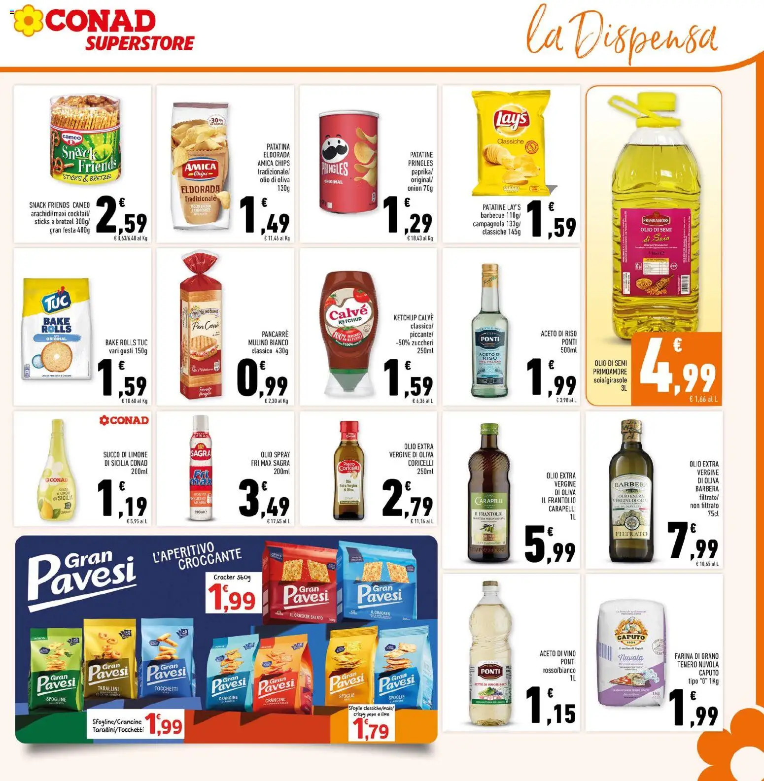 Volantino Conad del 04.06.2026 | Pagina: 19 | Prodotti: Pepe, Olive, Lime, Crackers