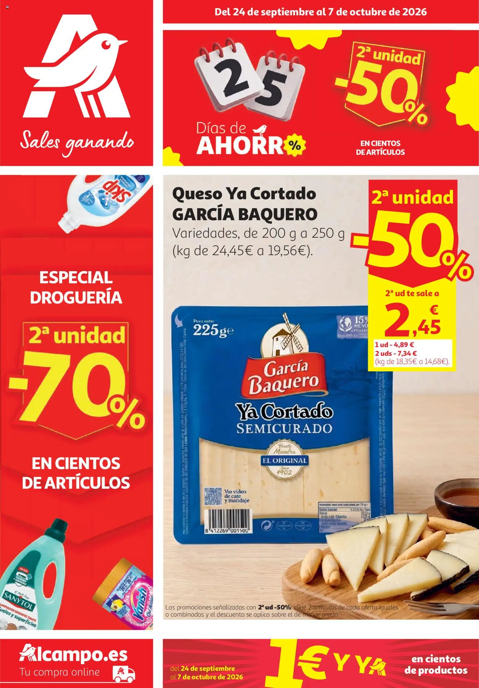 Alcampo Superstore │ válido desde el 24/09/2026 | Página: 1 | Productos: Queso, Té, Video