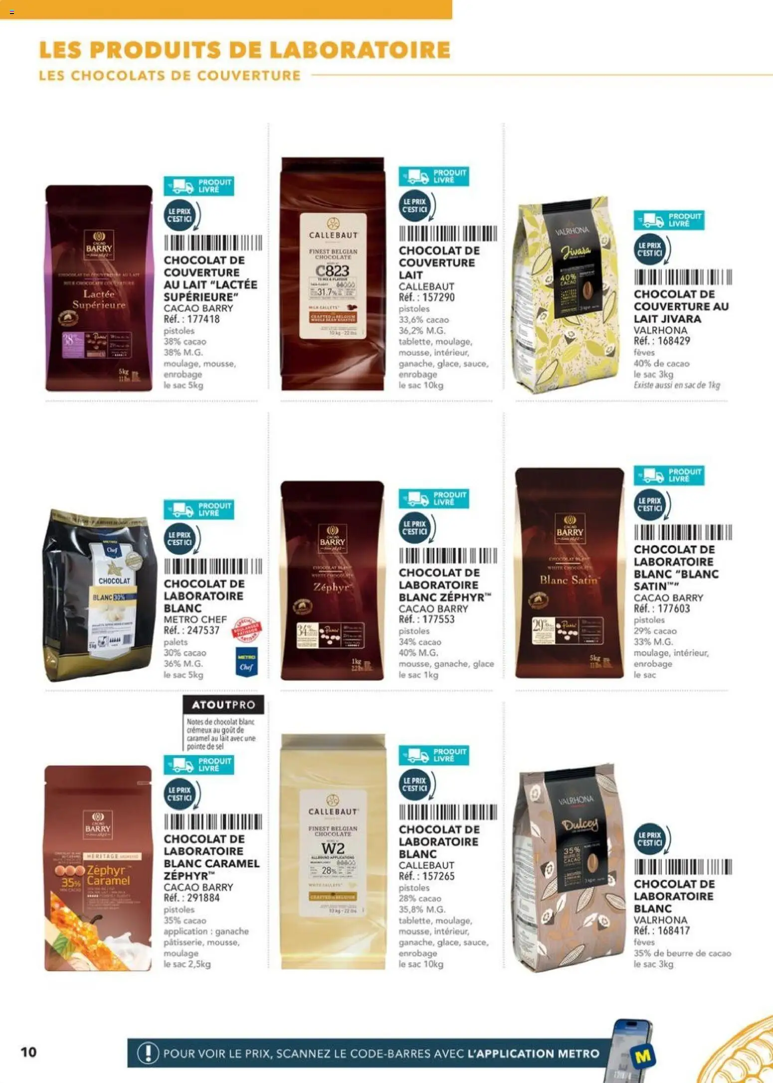 {H1} | Page: 10 | Produits: Sac, Sel, Lait, Beurre