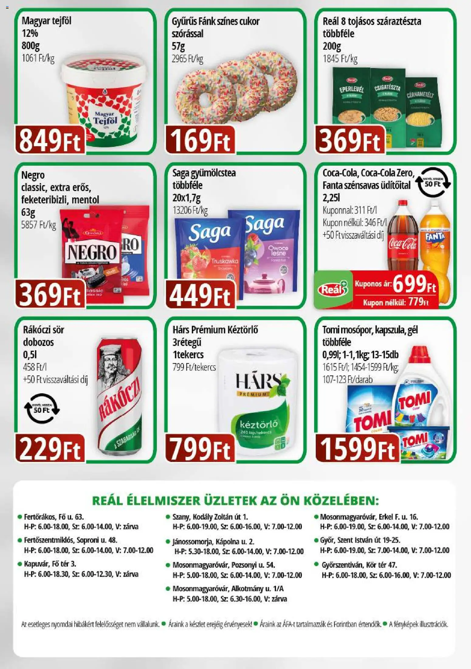 Reál akciós ujság - amely érvényes a következő dátumtól: 2026.10.14. | Oldal: 2 | Termékek: Üdítőital, Fanta, Száraztészta, Cérnametélt