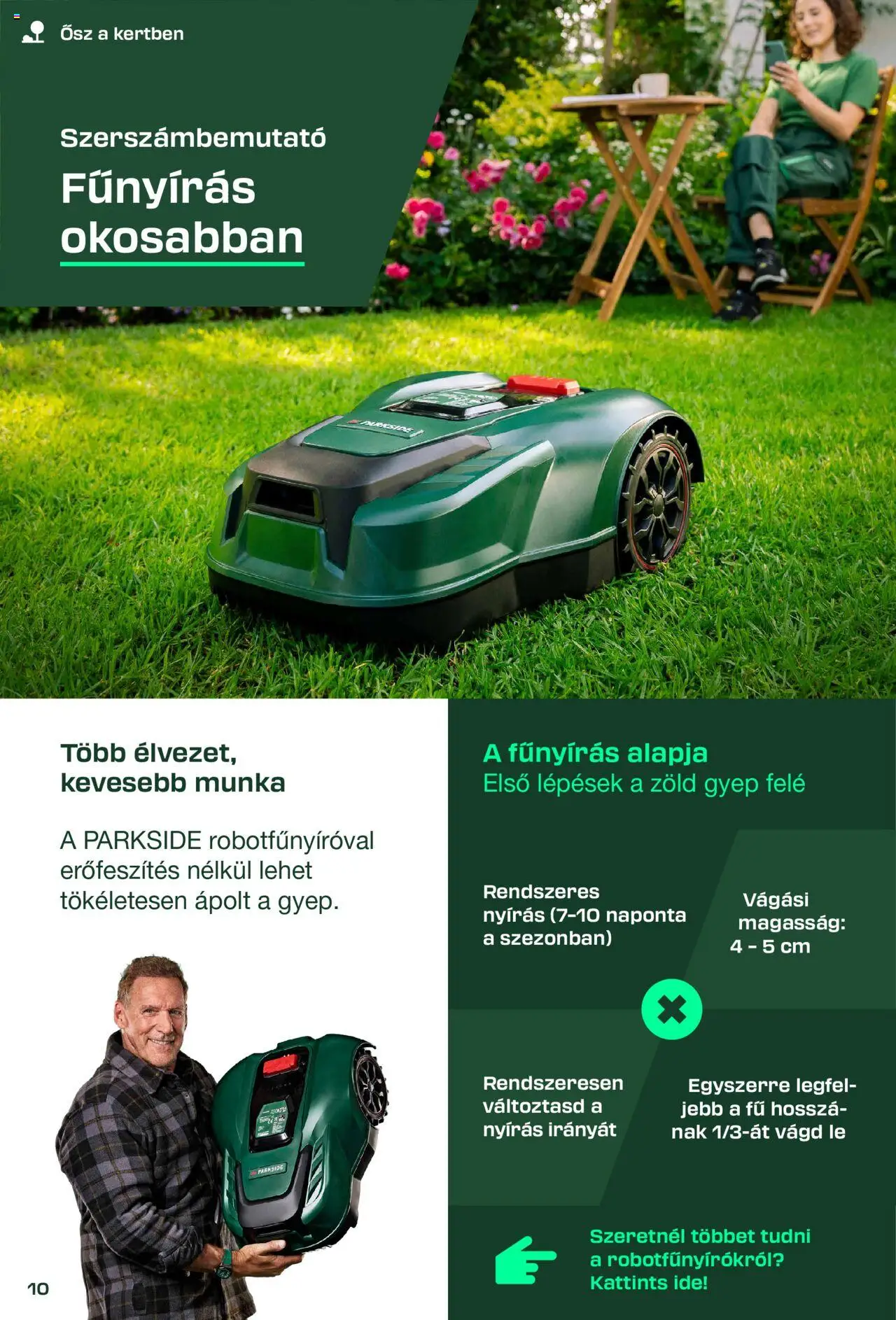 Lidl akciós ujság - amely érvényes a következő dátumtól: 2025.08.26. | Oldal: 10 | Termékek: Parkside, Lé, Robot