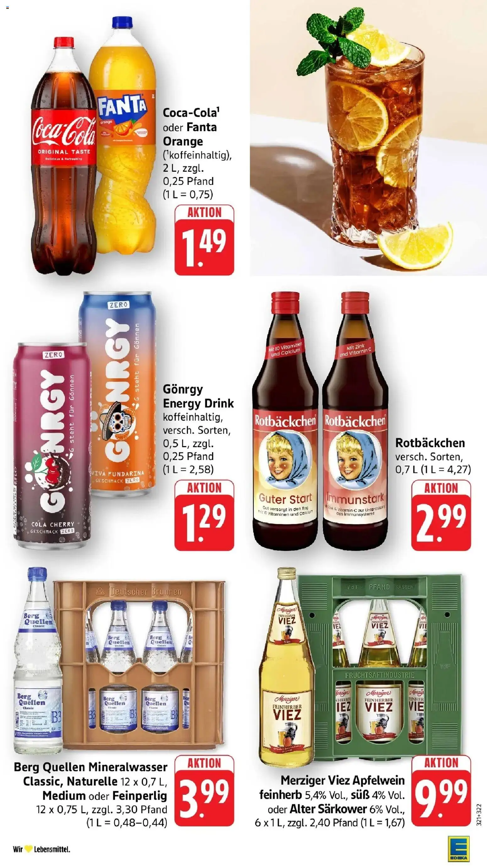 Edeka prospekt Beckingen	 – gültig ab 04.05.2026 | Seite: 43 | Produkte: Cola, Energy, Mineralwasser, Apple