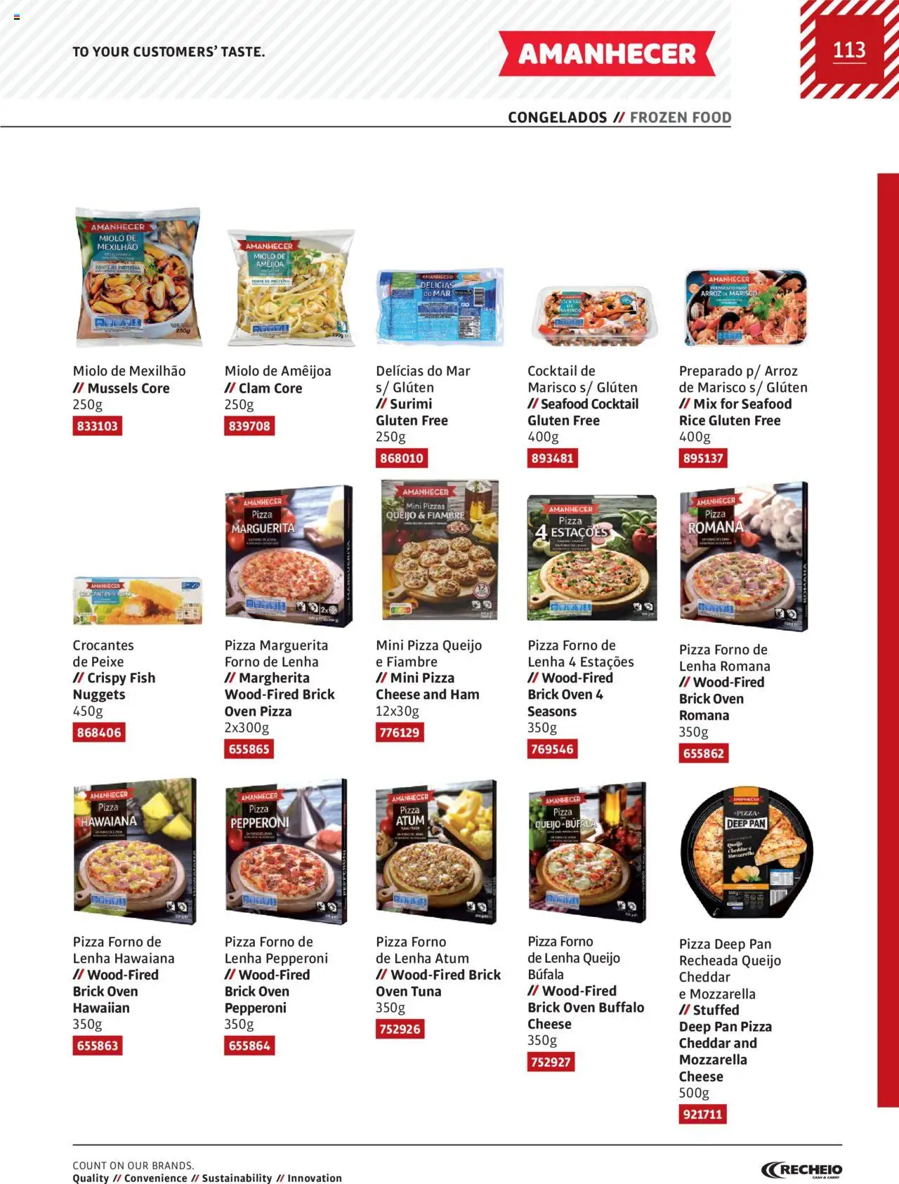 Recheio AS NOSSAS MARCAS │ válido de 19/12/2023 | Página: 113 | Produtos: Atum, Forno, Cheddar, Arroz