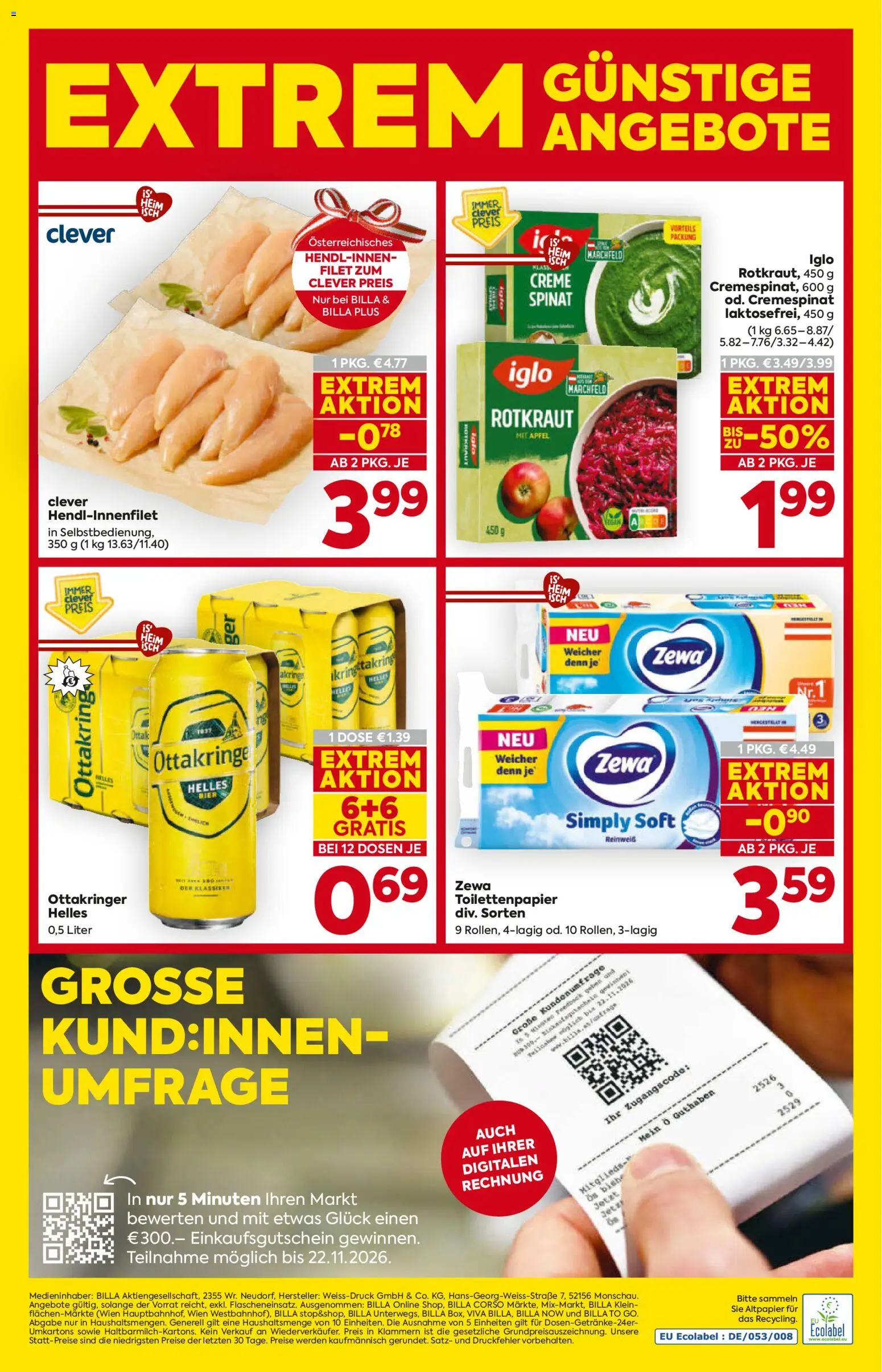 Billa Flugblatt gültig ab 29.10.2026 | Seite: 20