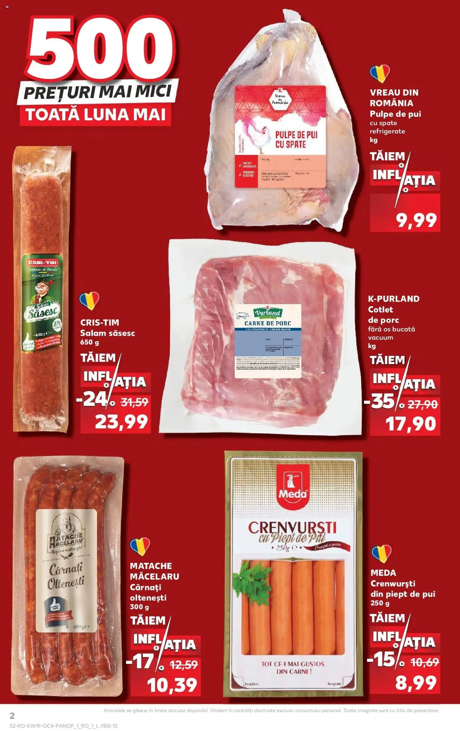Noul catalog Kaufland – valabil de la 06.05.2026 | Pagină: 2 | Produse: Lait de coco, Pat, Crenvurști, Cârnați