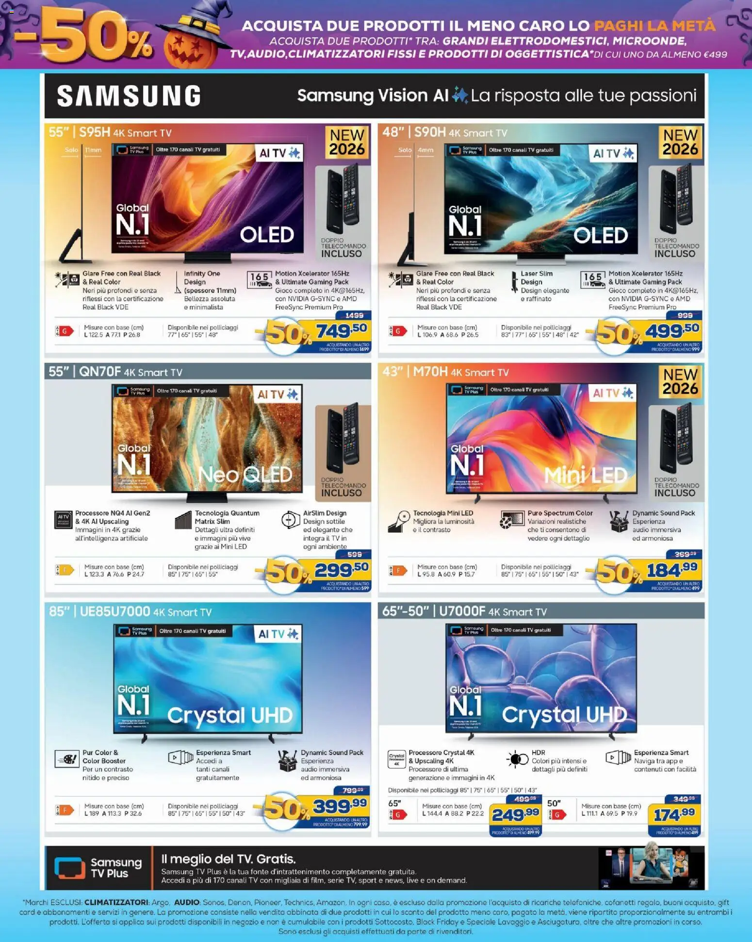 Volantino BRUNO del 19/10/2026 | Pagina: 4 | Prodotti: Caro, smart TV, Audio, Samsung