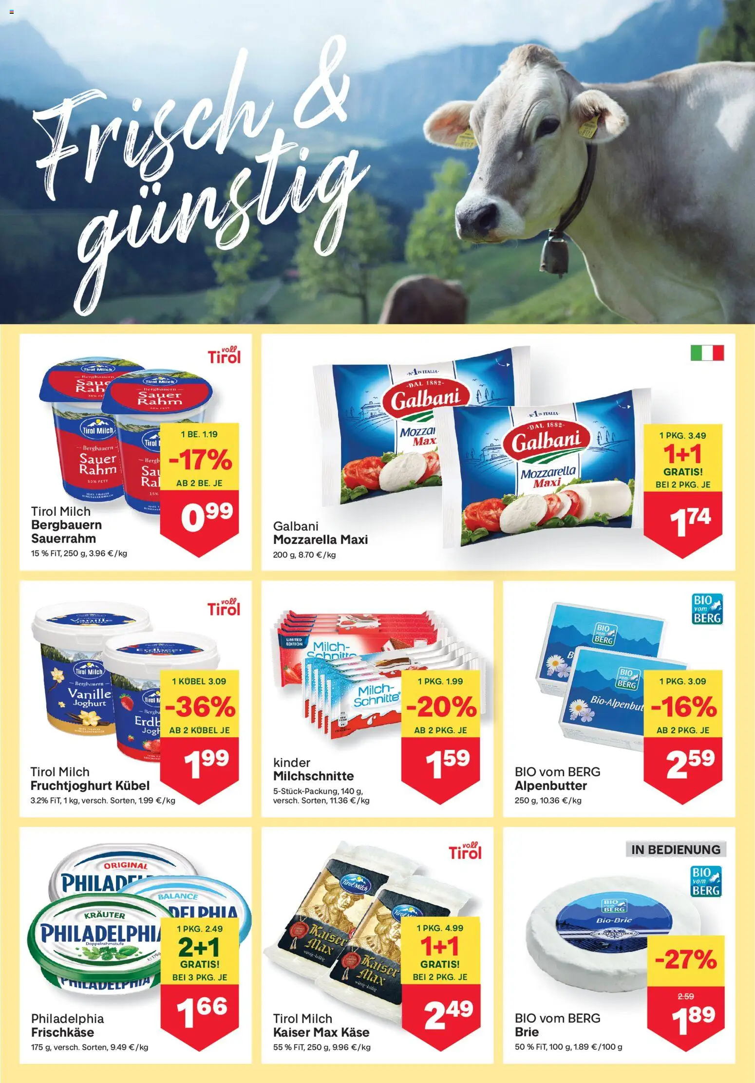 MPREIS Flugblatt gültig ab 28.05.2026 | Seite: 5 | Produkte: Milch, Käse, Joghurt, Sauerrahm