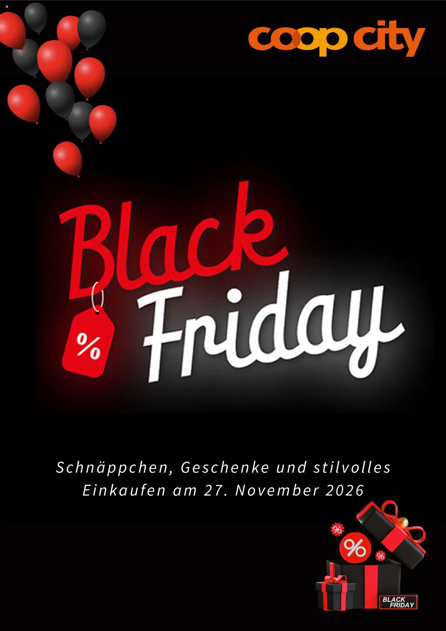 Coop City Black Friday Vorankündigung – gültig ab 23.10.2026 | Seite: 1