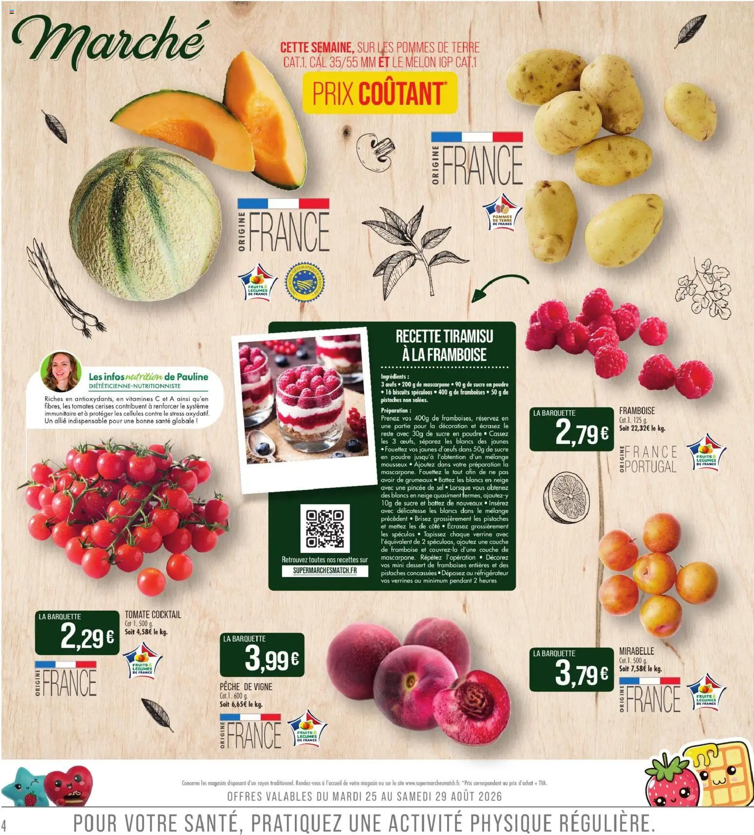 {H1} | Page: 4 | Produits: Réfrigérateur, Cerises, Tiramisu, Dessert