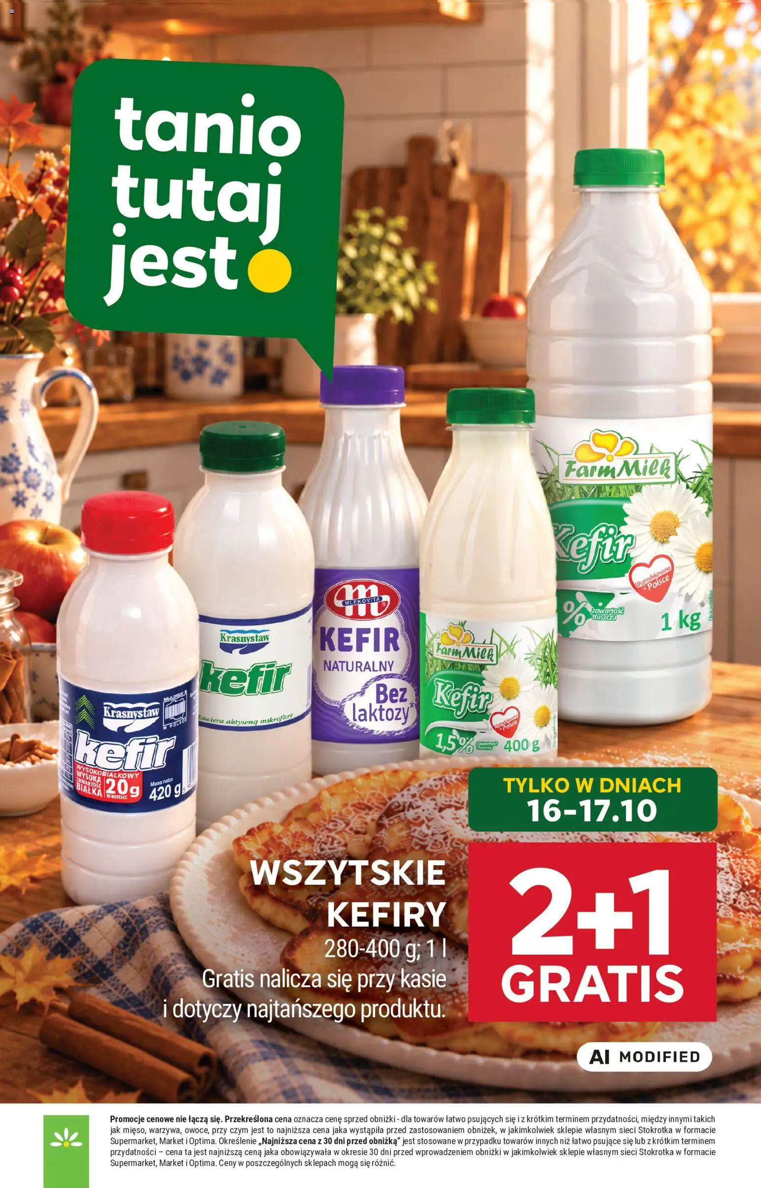 Stokrotka gazetka - Market od 15.10.2026 | Strona: 7 | Produkty: Kefir, Stokrotka, Kefir naturalny