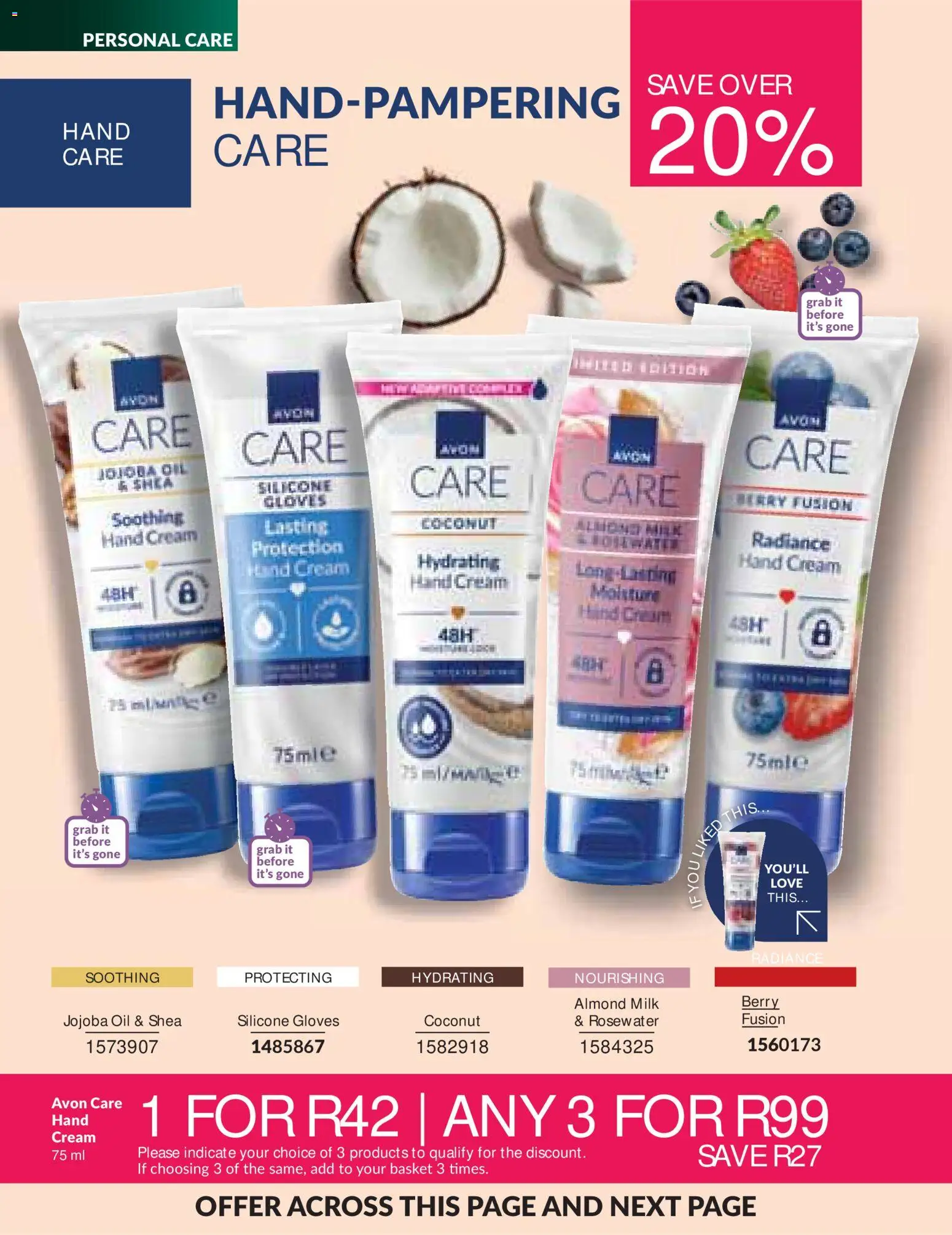New Avon catalogue – valid from 01/07/2026 | Page: 188 | Products: Milk, Oil, Cream, Hand cream