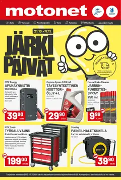Motonet-mainoslehti voimassa 21/10/2026 alkaen