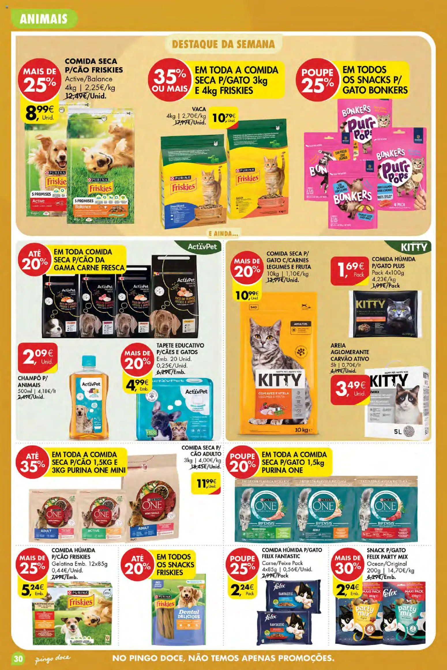 Pingo Doce Poupe Esta Semana Açores │ válido de 17/09/2026 | Página: 30 | Produtos: Areia, Champô, Snacks, Carne