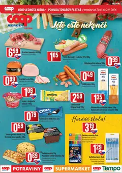 COOP Jednota leták platný od 20.08.2026
