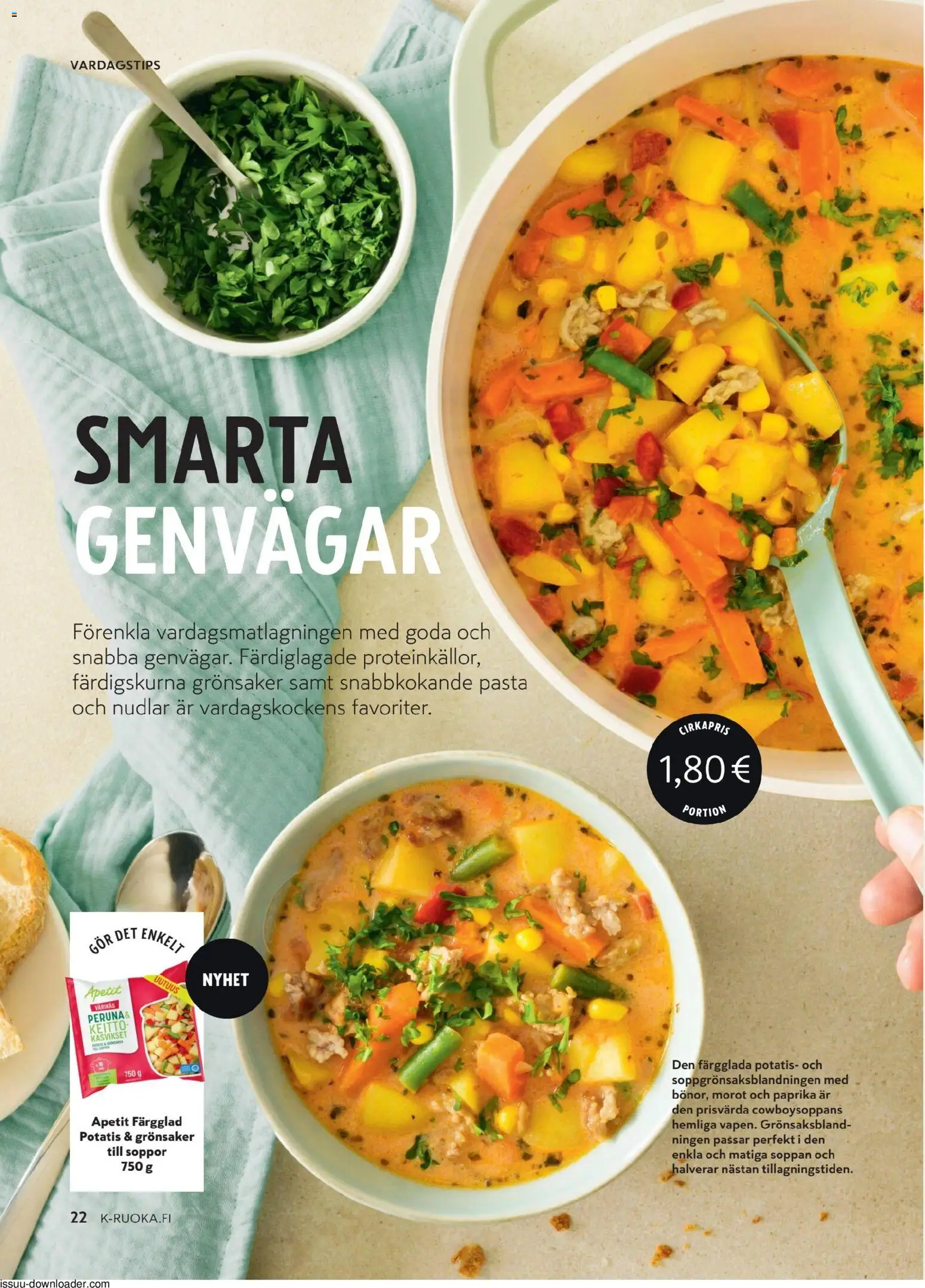 K-Citymarket - K-Mat – voimassa 26/08/2026 alkaen | Sivu: 22 | Tuotteet: Keitto, Paprika, Pasta