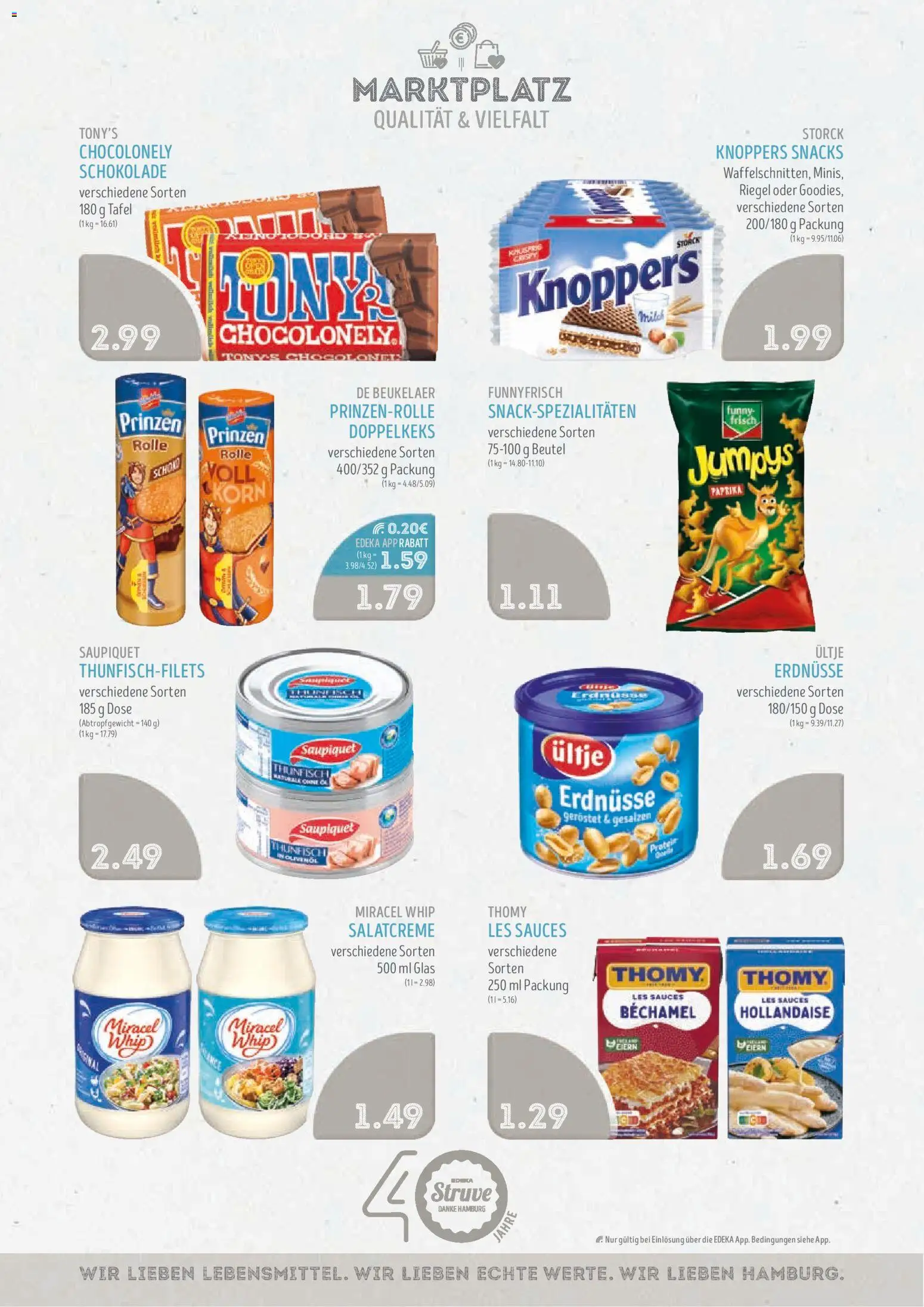 Edeka Struve Prospekt – gültig ab 01.06.2026 | Seite: 13 | Produkte: Erdnüsse, Thunfisch, Paprika, Knoppers