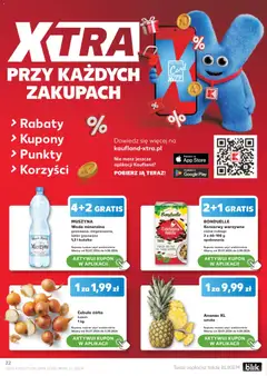 Pogląd oferty "Kaufland gazetka" - ważna od 30.07.2026 | Strona: 22 | Produkty: Muszyna Woda, Róż, Ananas, Woda