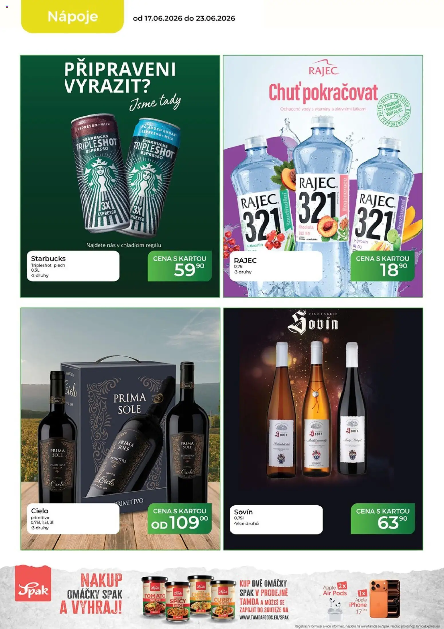 Tamda Foods leták od 17.06.2026 | Strana: 14 | Produkty: Iphone, Primitivo, Apple, Plech