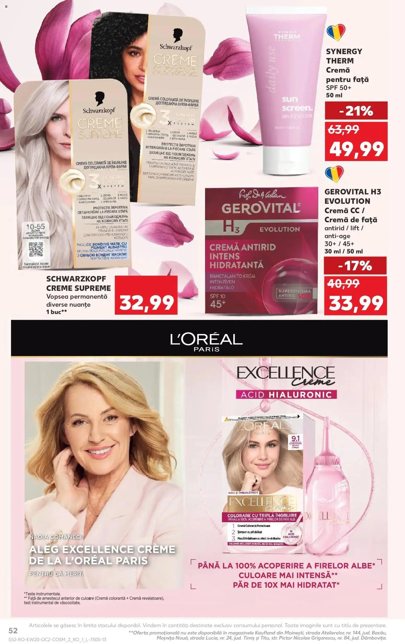 Noul catalog Kaufland – valabil de la 13.05.2026 | Pagină: 52 | Produse: Vopsea, Cremă, Cremă pentru față
